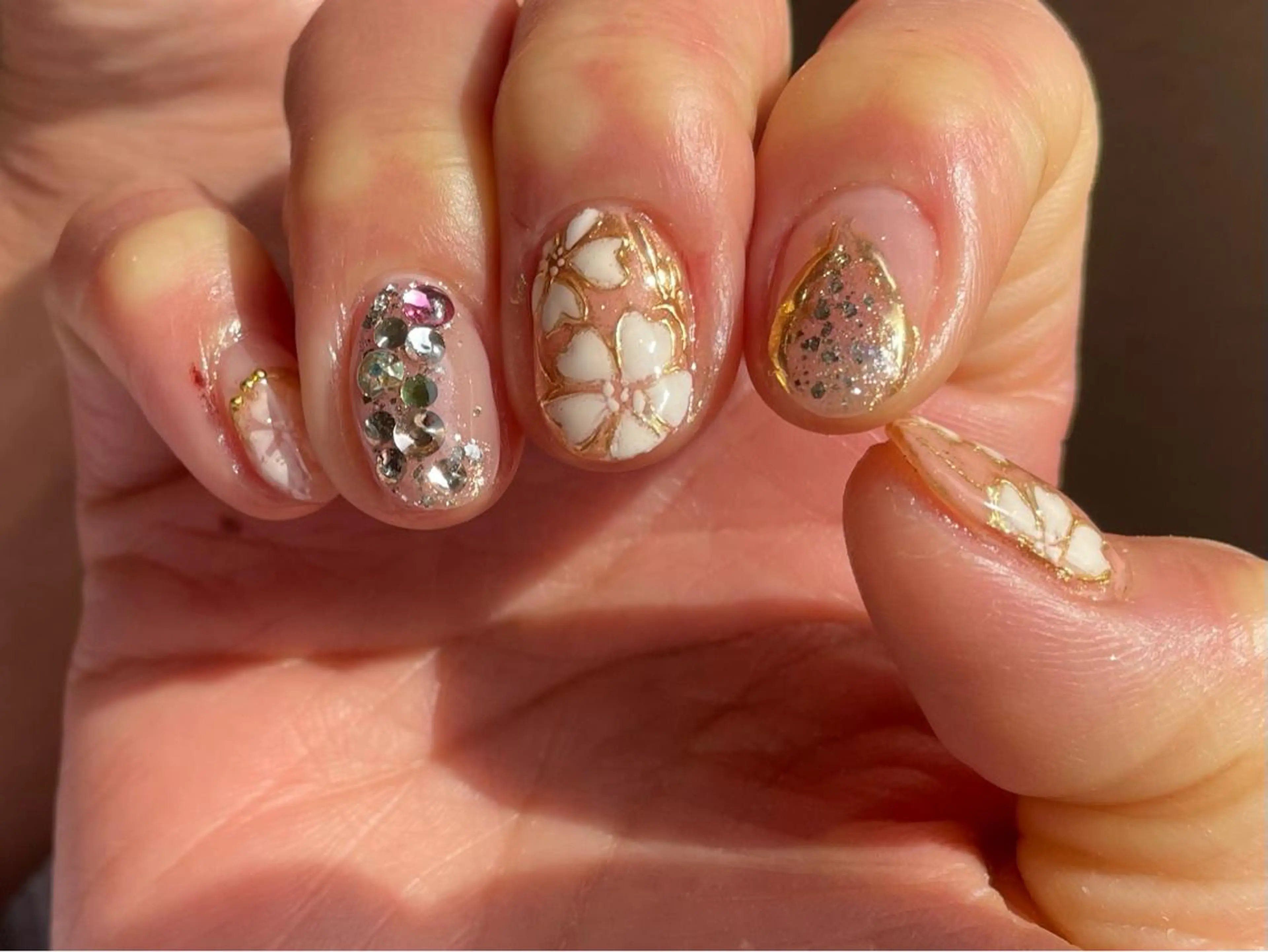 ネイル アートネイル 桜ネイル 奥園 良恵のネイルデザイン