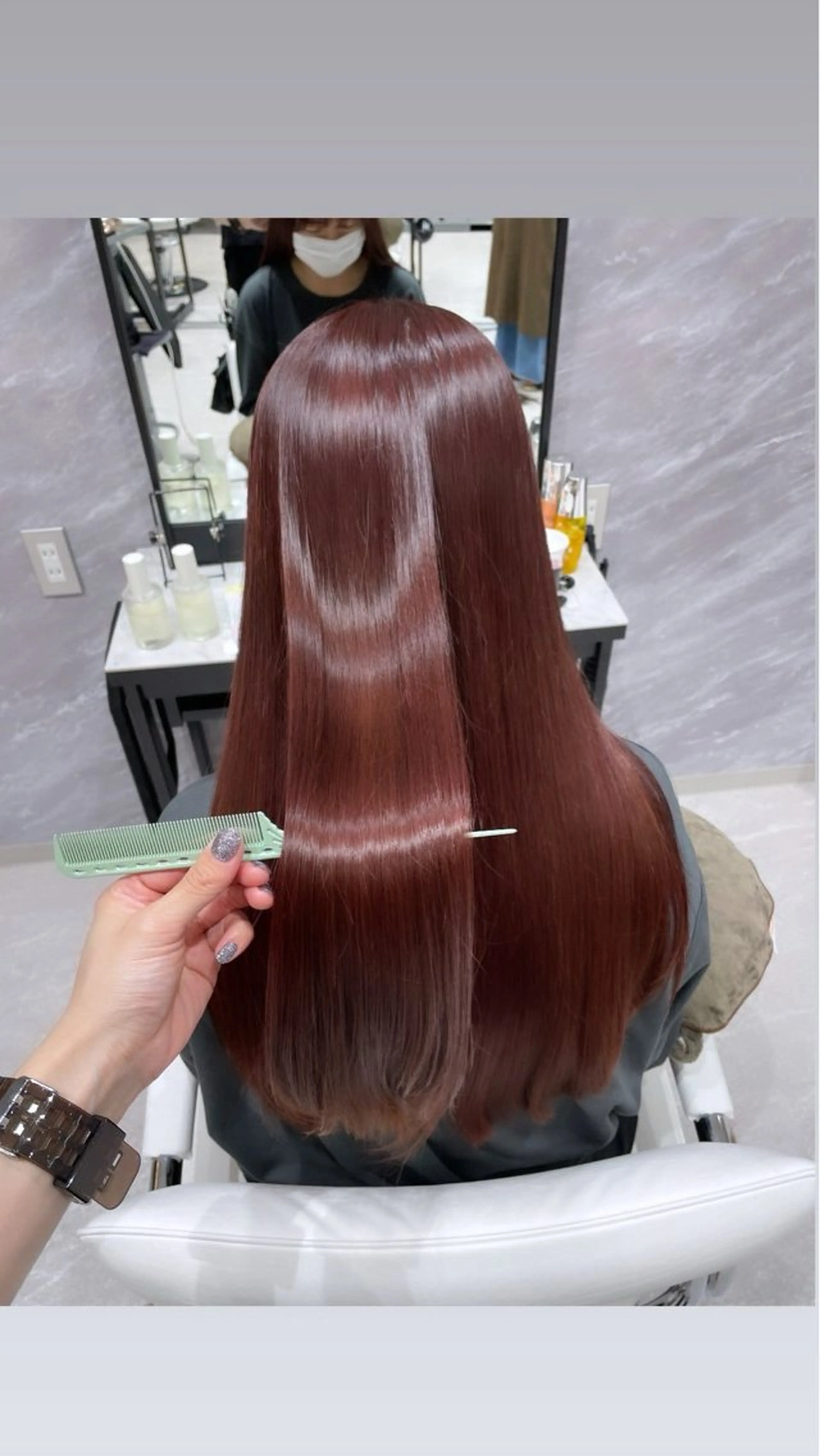 カラー＋Aujuaトリートメントの写真