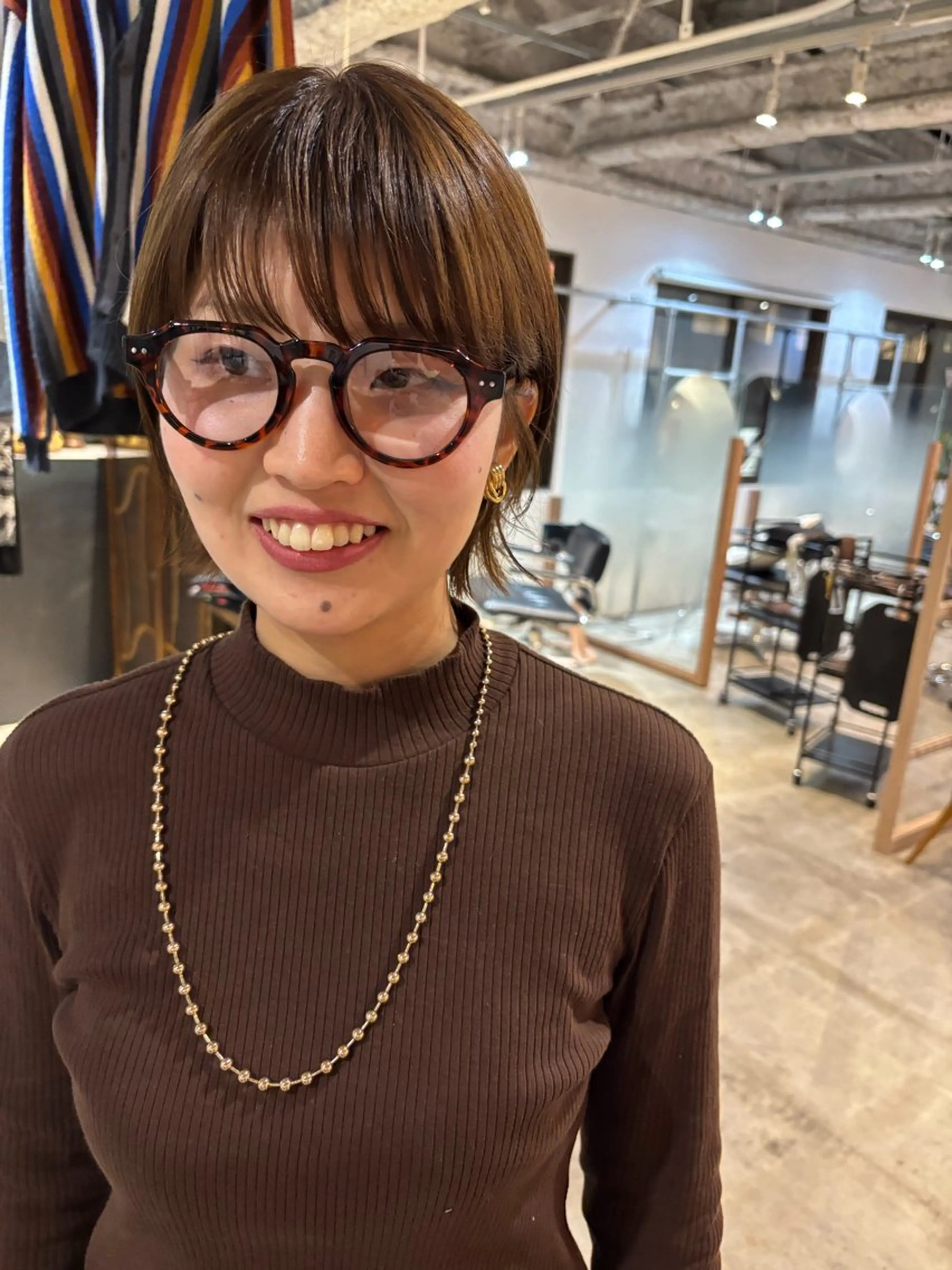 ショート カラー カット ヘアカラー トリートメント Hayashi Shioriのヘアスタイル