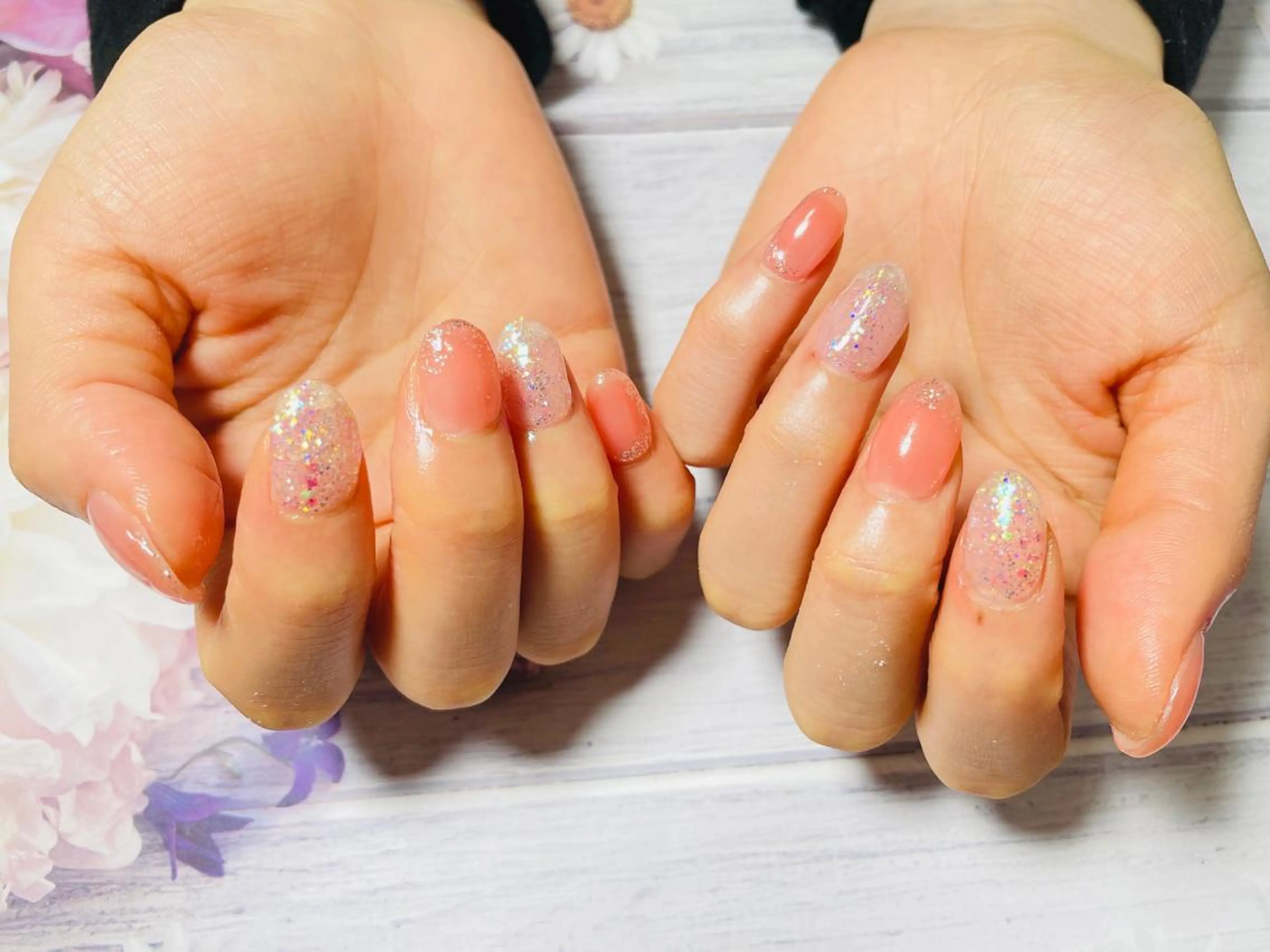 ネイル キラキラネイル シンプルネイル ハンドネイル nailsalon Rinのネイルデザイン