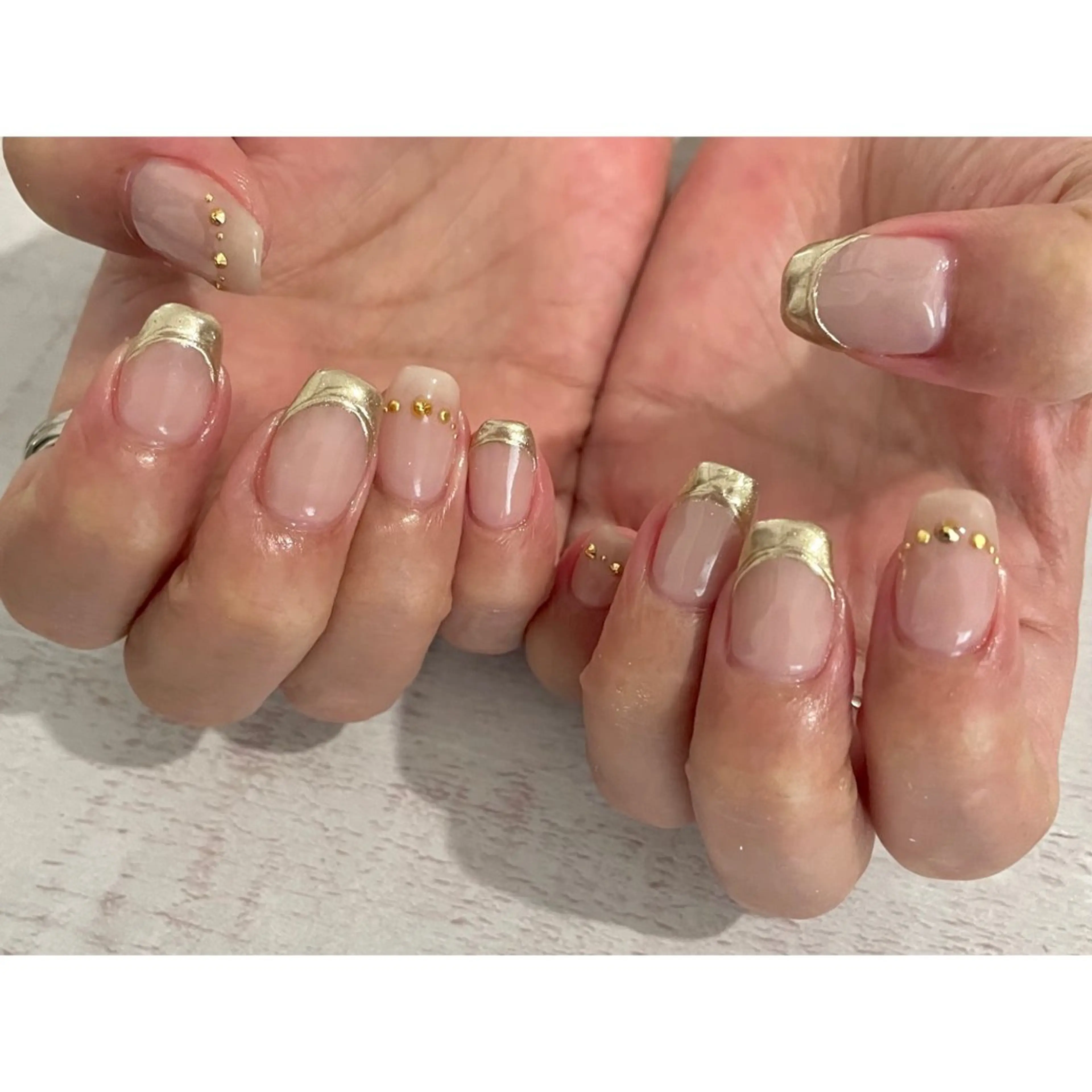 ネイル ハンドネイル 𖡼 yumenoのネイルデザイン