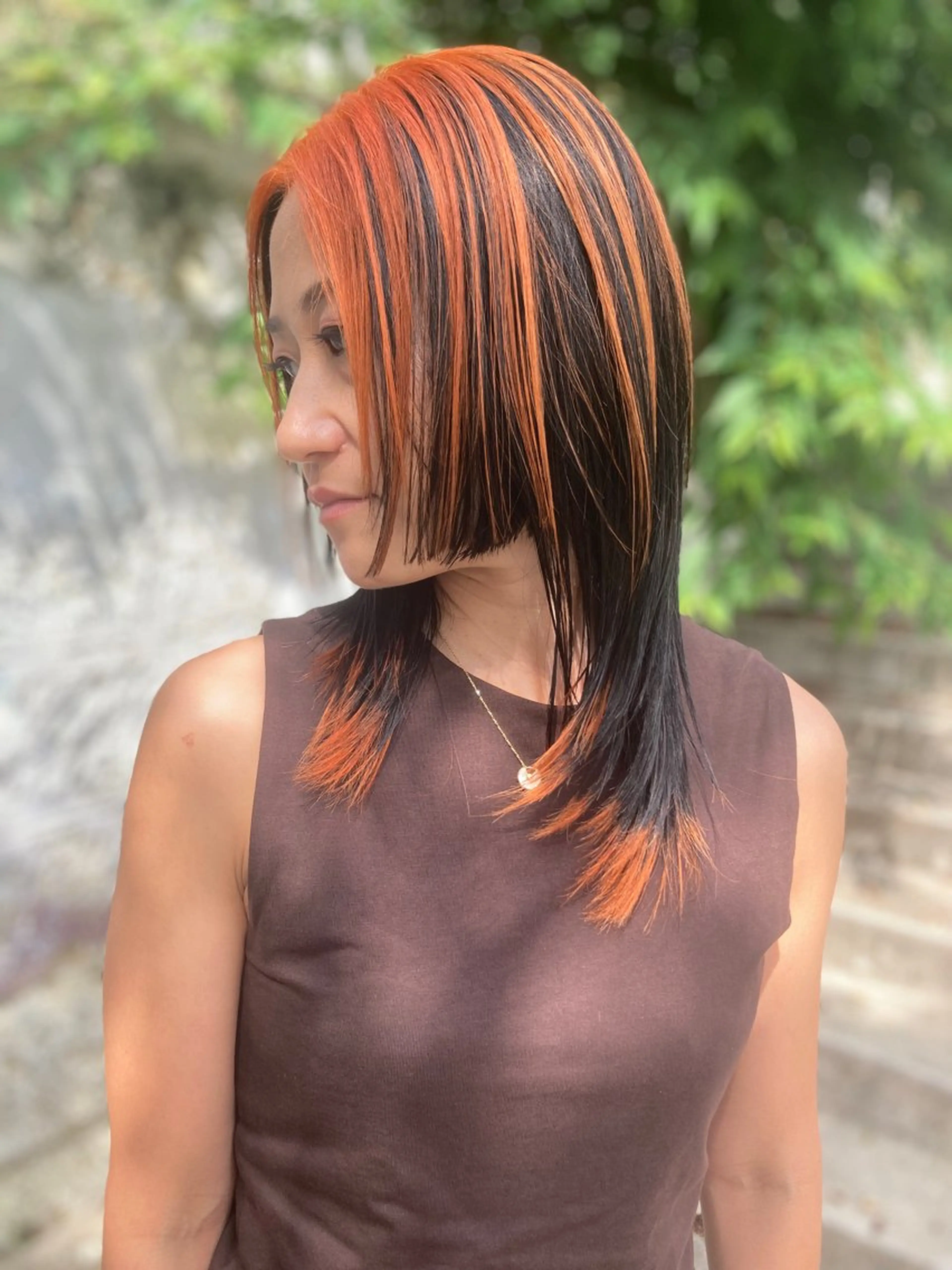 デザインカラー+髪質改善トリートメント Design color +hydrogen treatmentの写真