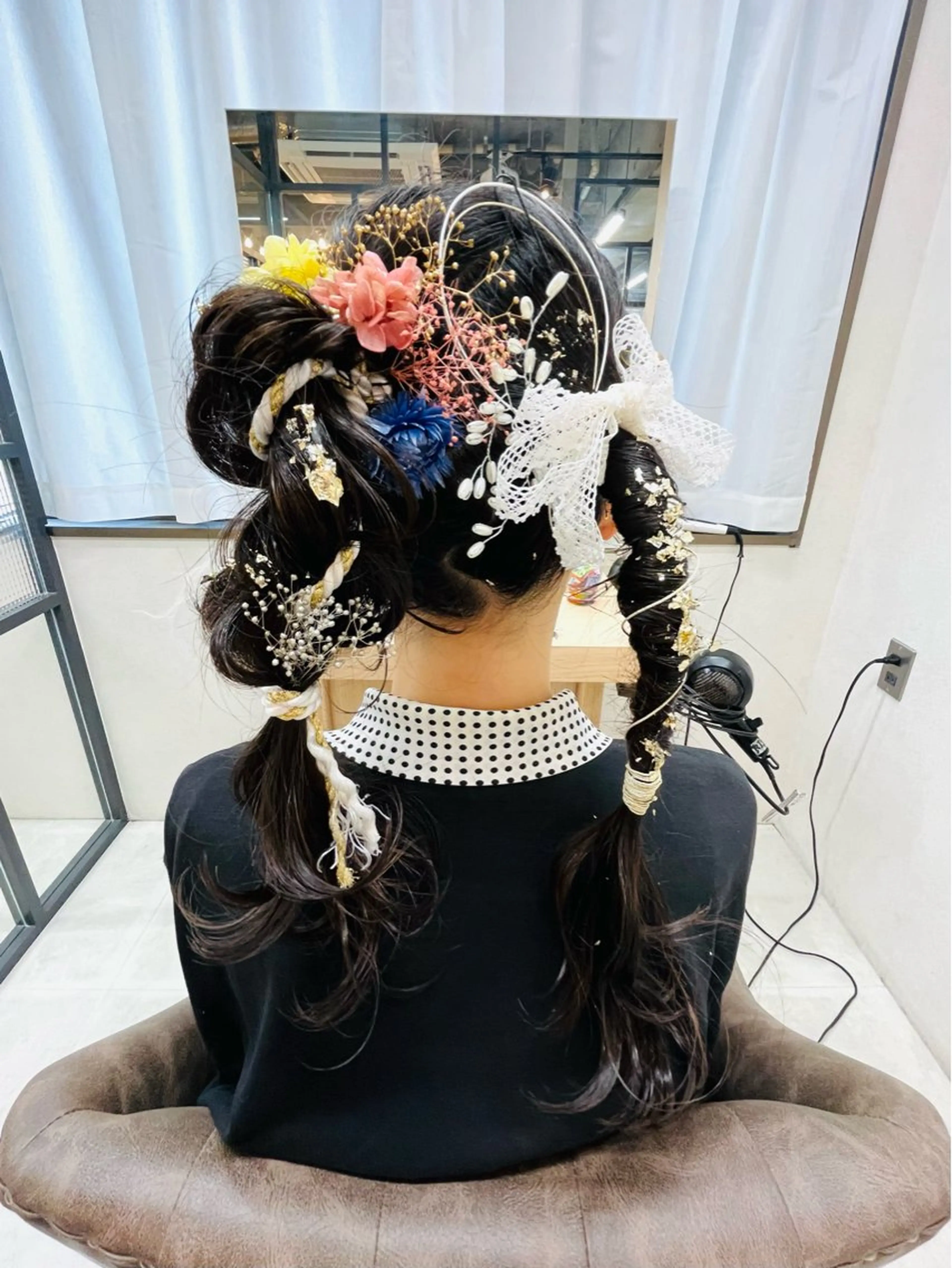 セミロング 🌟天王寺ヘアセット 🥑アレンジ師🌟のヘアスタイル