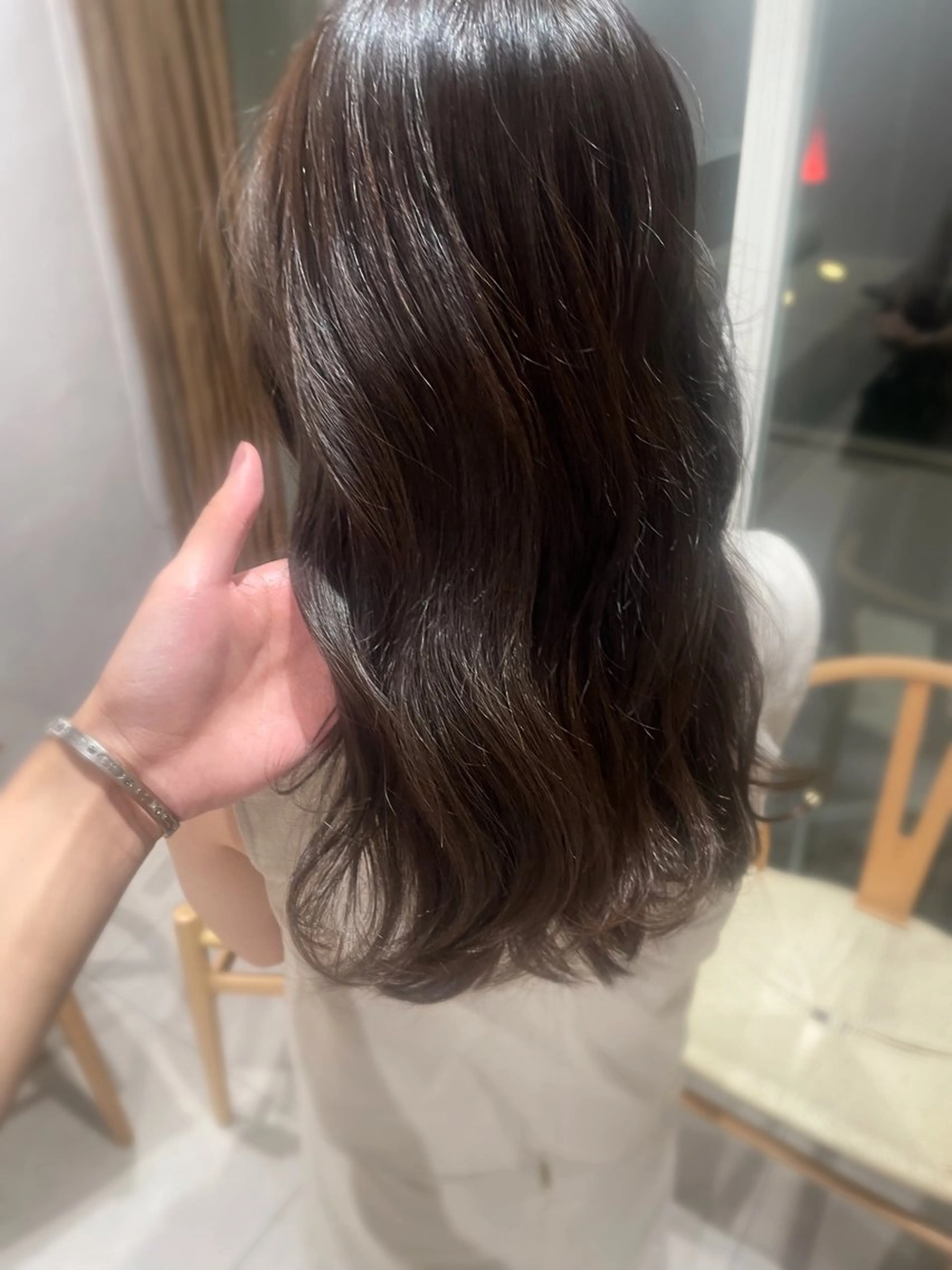 セミロング ヘアカラー ren ボブロブ/ミディアムのヘアスタイル