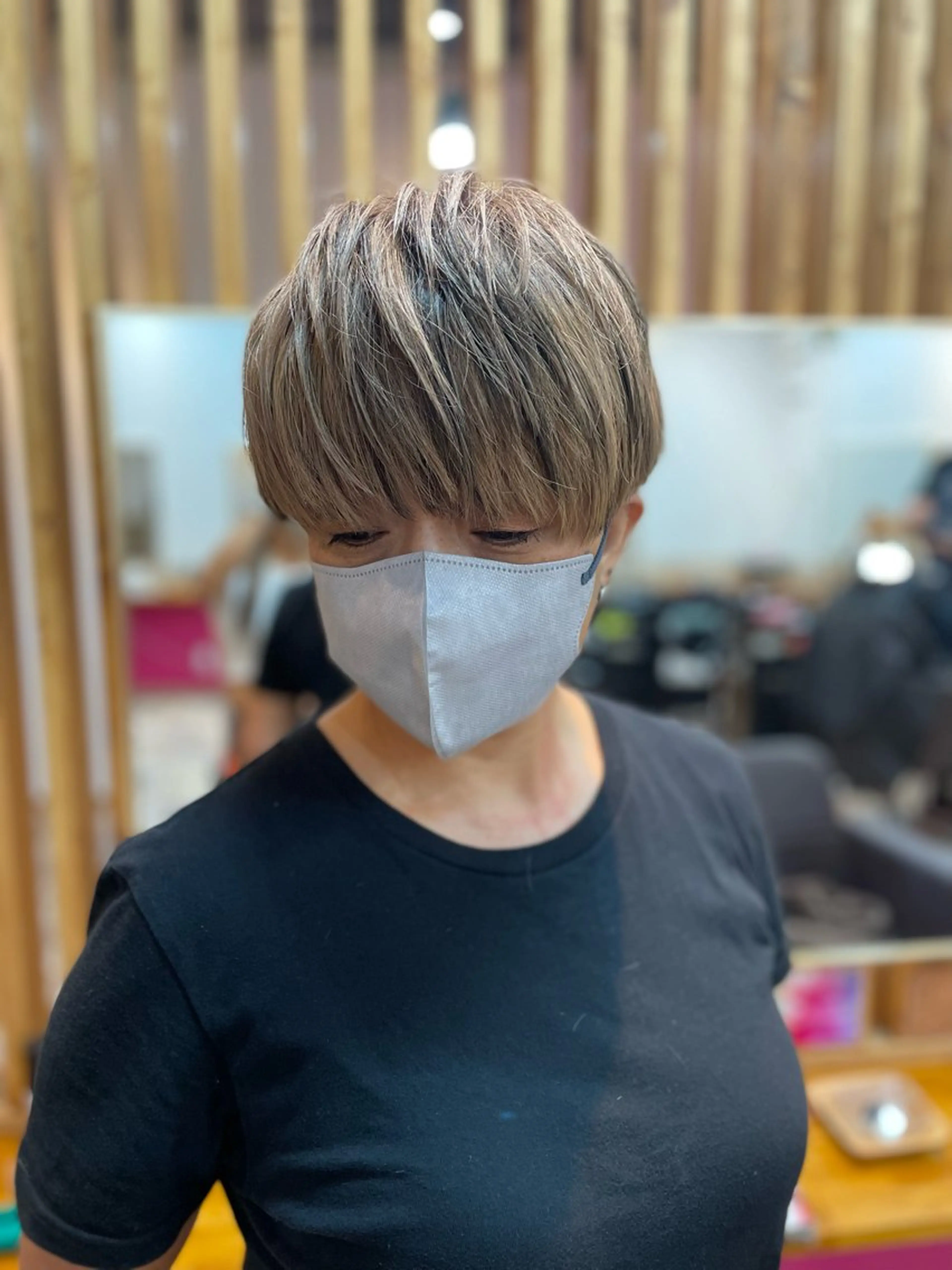 ショート カラー ベージュカラー 黒髪 ホワイトベージュ ショートヘア カット ヘアカラー トリートメント STAR RIVER所属・YUI/ ブリーチカラー🌷のヘアスタイル