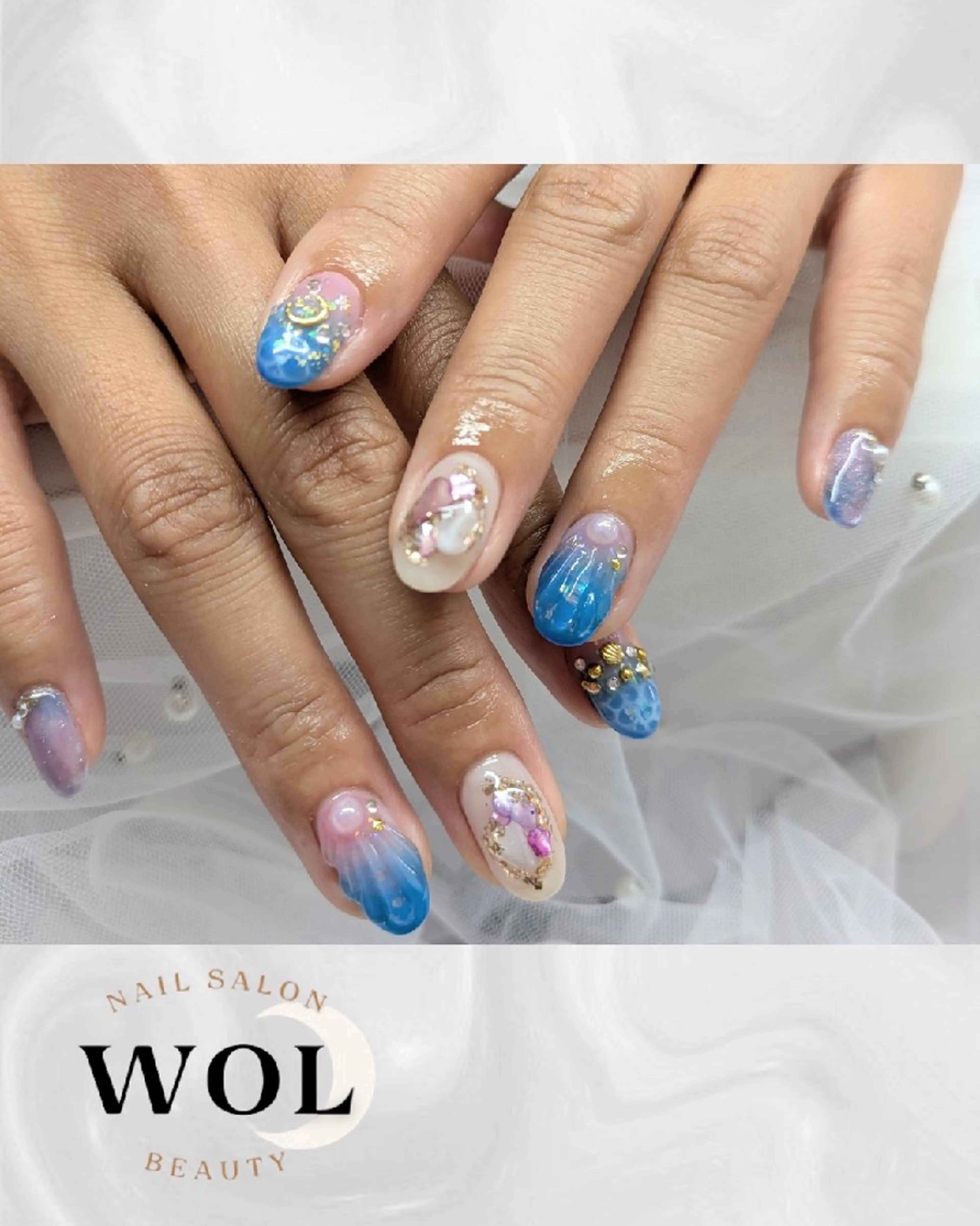 ネイル ハンドネイル nailsalon🌙WOL所属・WOL🌙 momokoのネイルデザイン