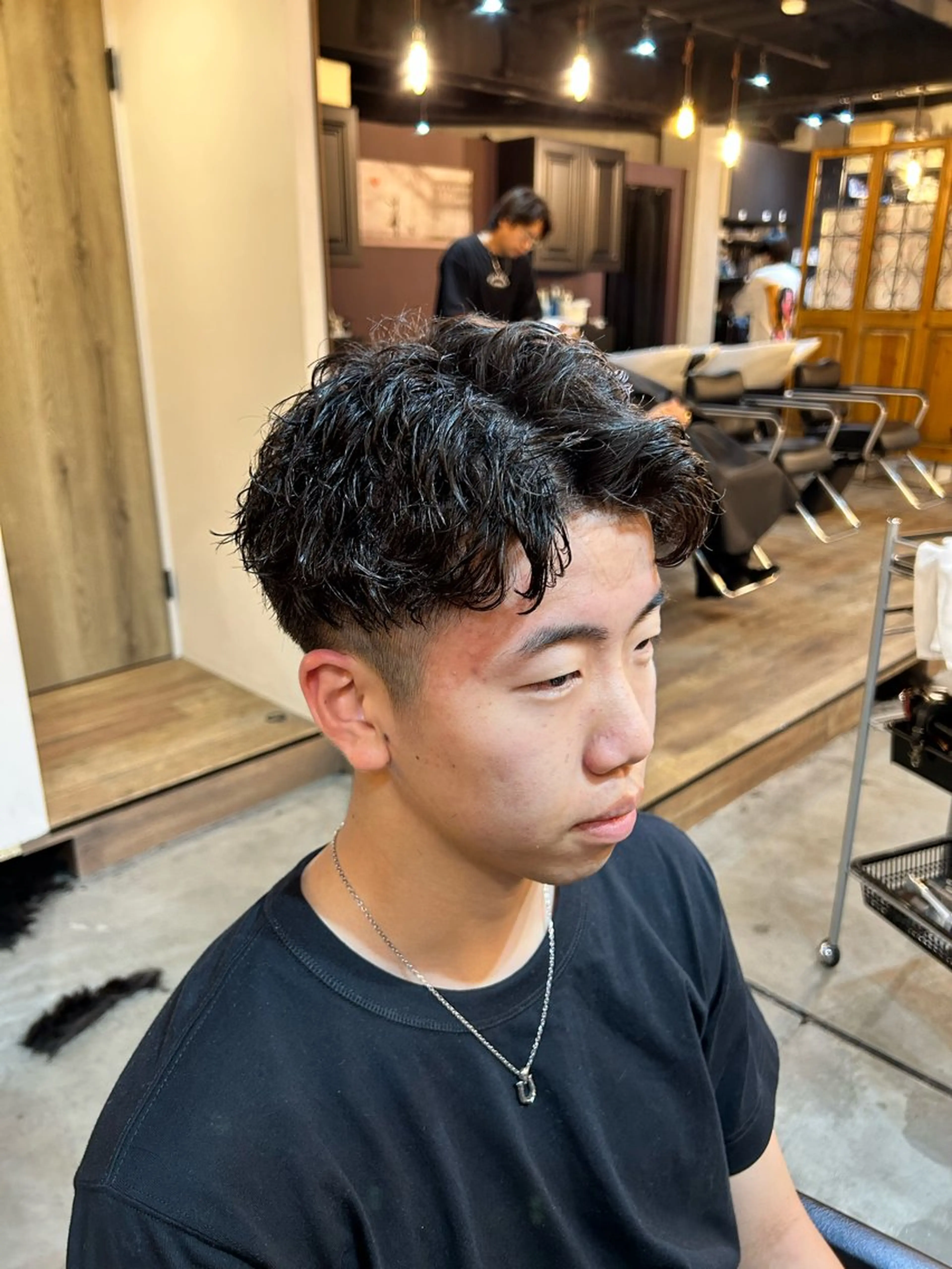 【✨️ミニモ限定✨️】メンズカット＋ショートパーマ#メンズパーマ#ピンパーマ#ショートパーマ#ツイスパの写真