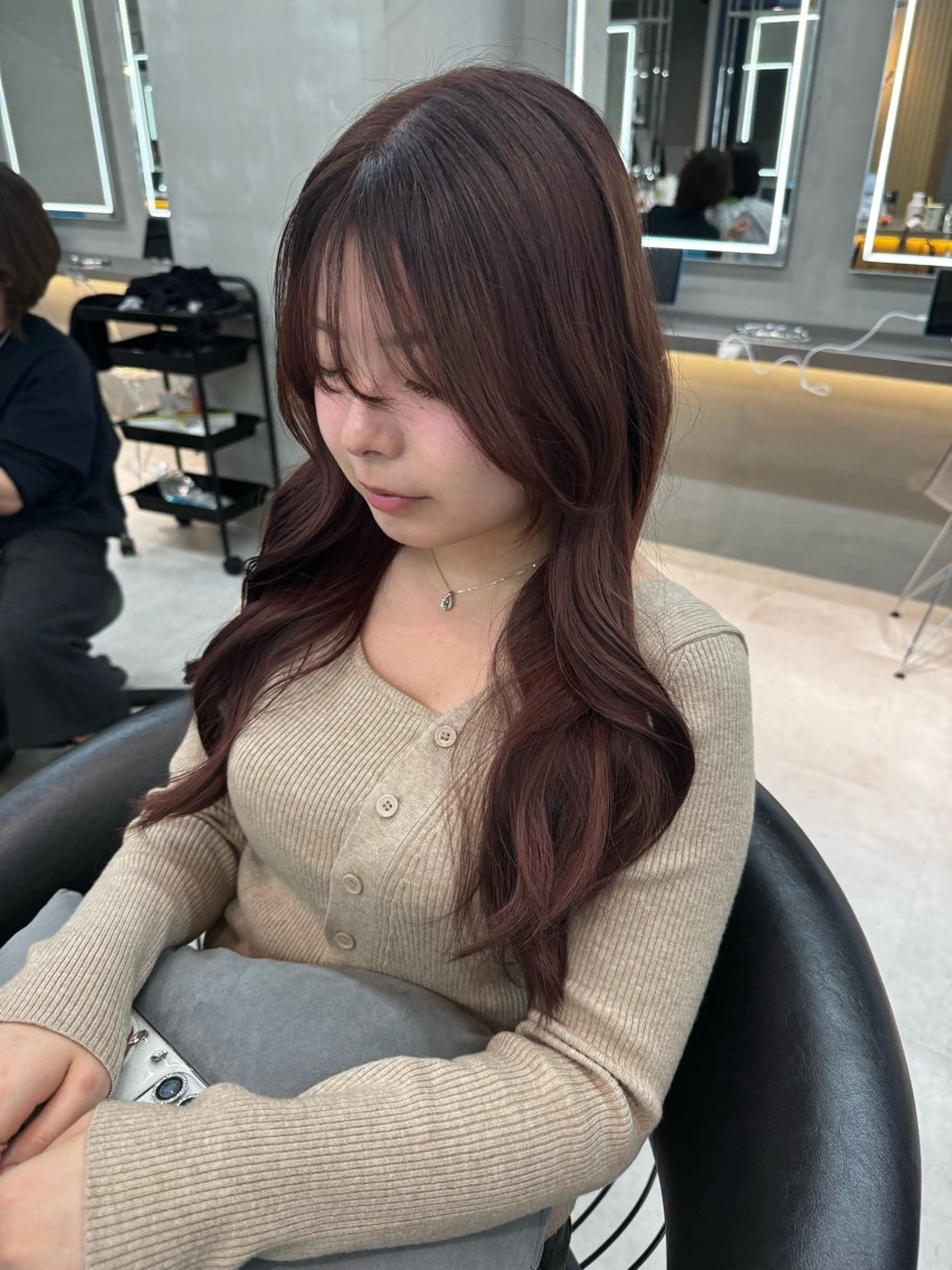 ロング カラー COALL nex the salon所属・Riria✨ 透明感カラーのヘアスタイル