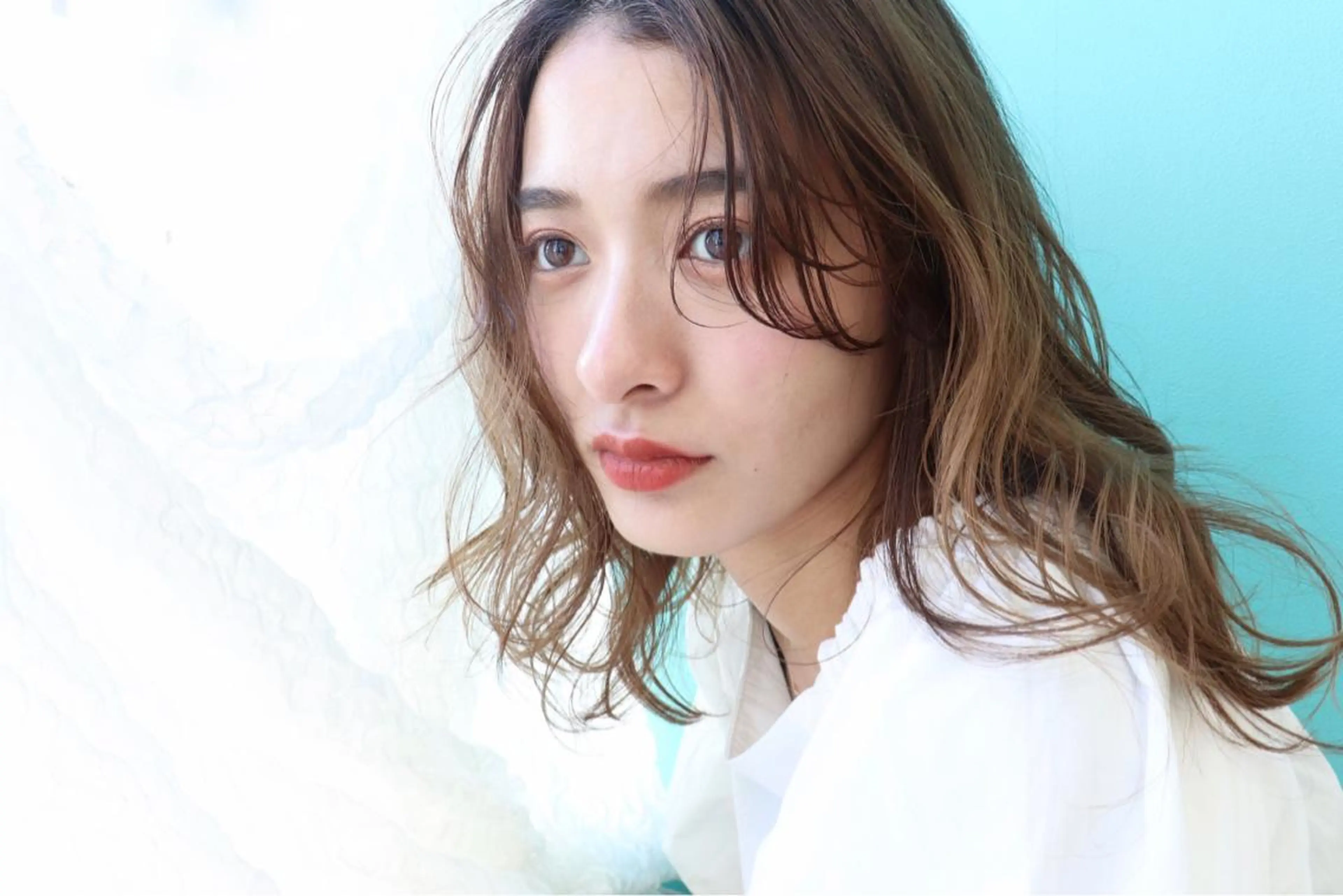 saki/ハイトーン カラー/薬院のヘアスタイル