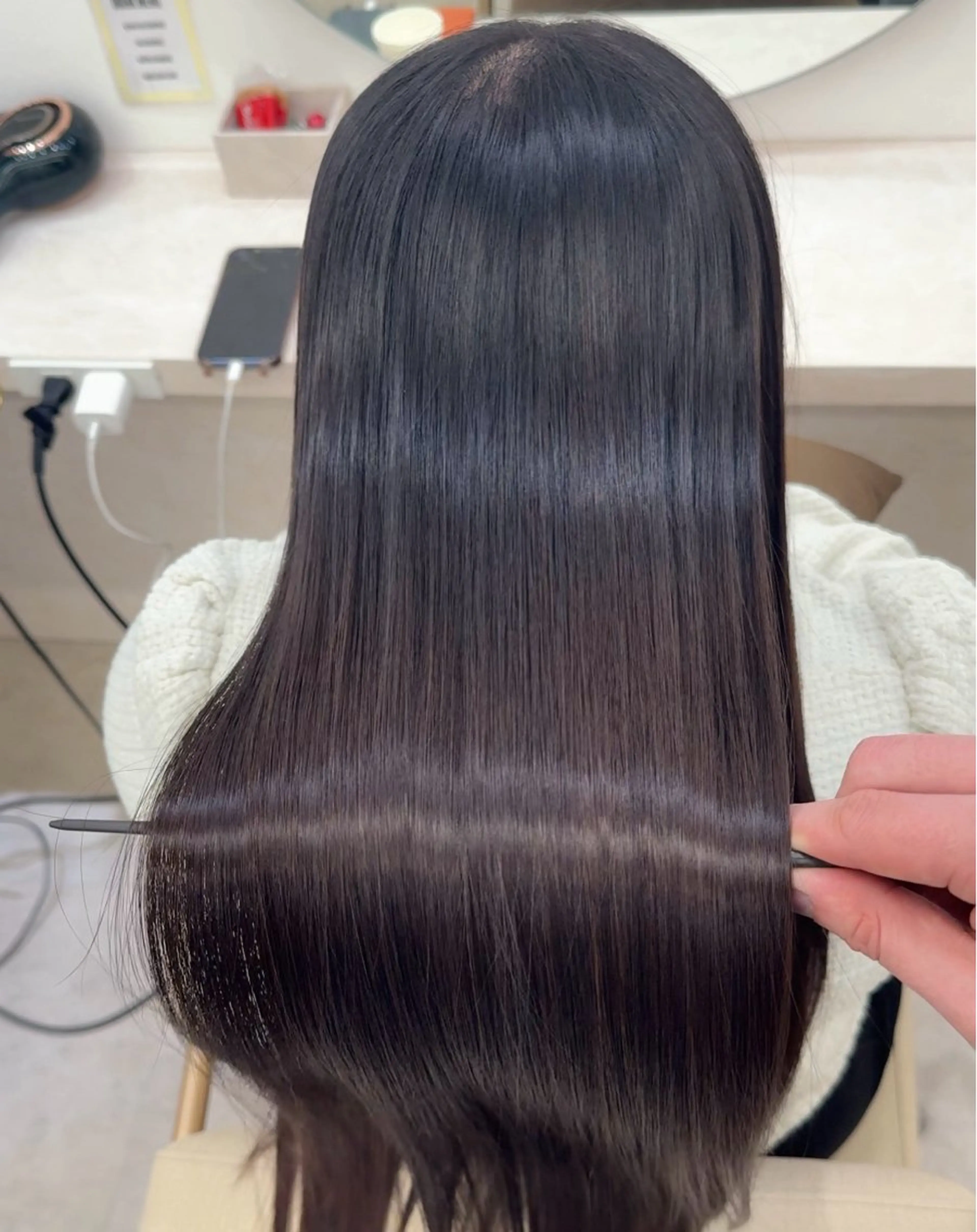 ロング 髪質改善×縮毛矯正 Core 片山健太のヘアスタイル