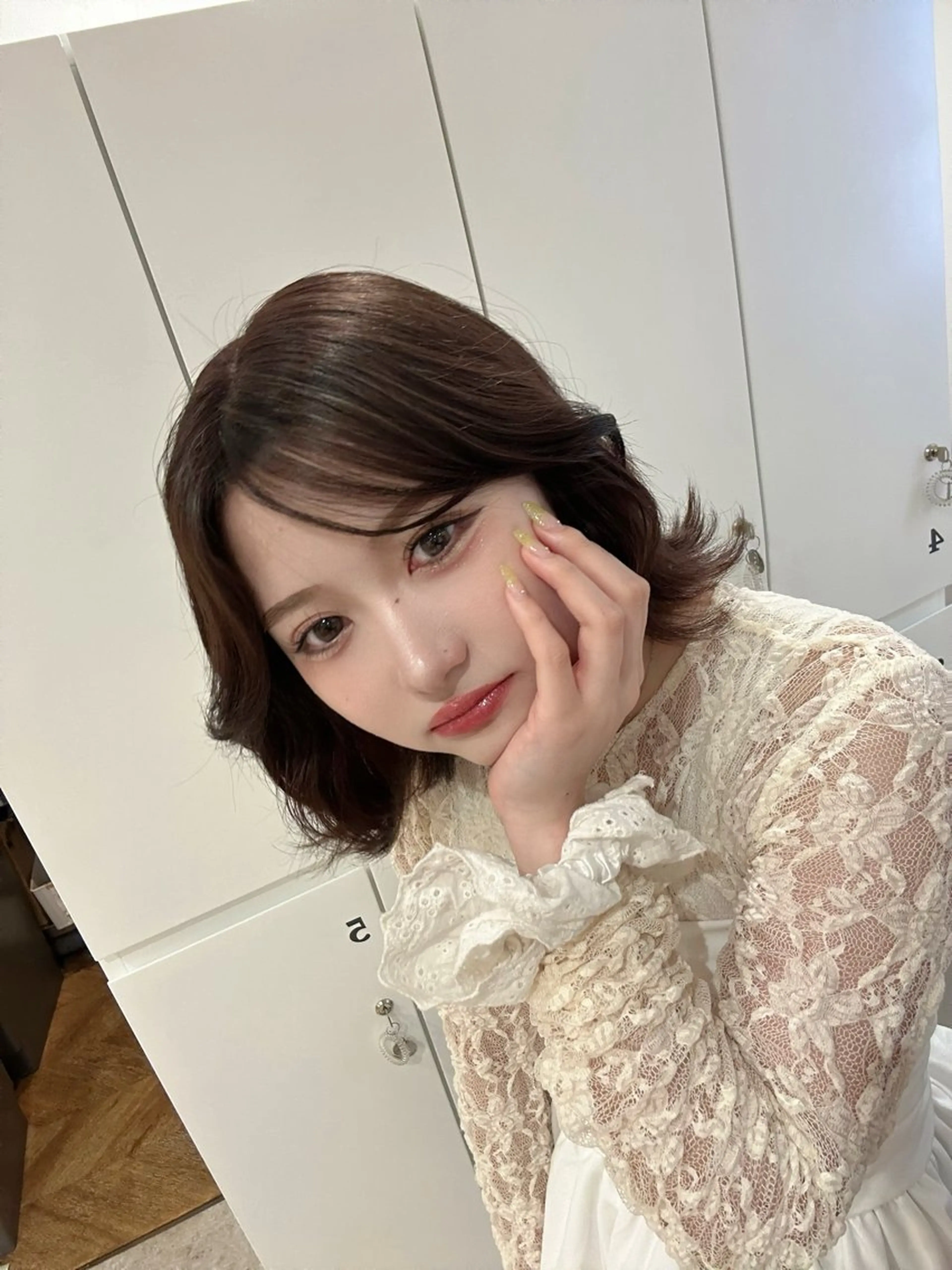 カラー 透明感カラー グレージュ ラベンダーカラー ラベンダーグレージュ ラベンダーグレー ヘアカラー トリートメント Lond mare所属・あ い か 🎀 レイヤーカットのヘアスタイル