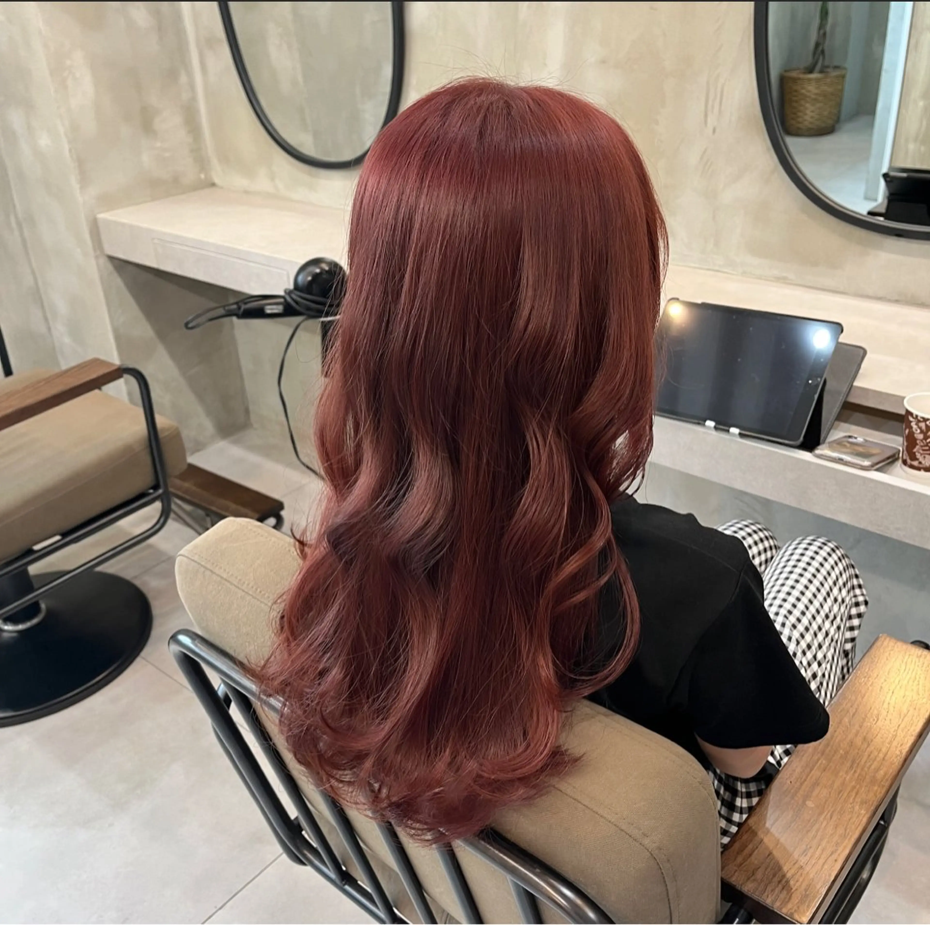 ロング カラー 黒髪 ヘアカラー トリートメント ヘアセット RIYA❤︎ Aujuaソムリエのヘアスタイル