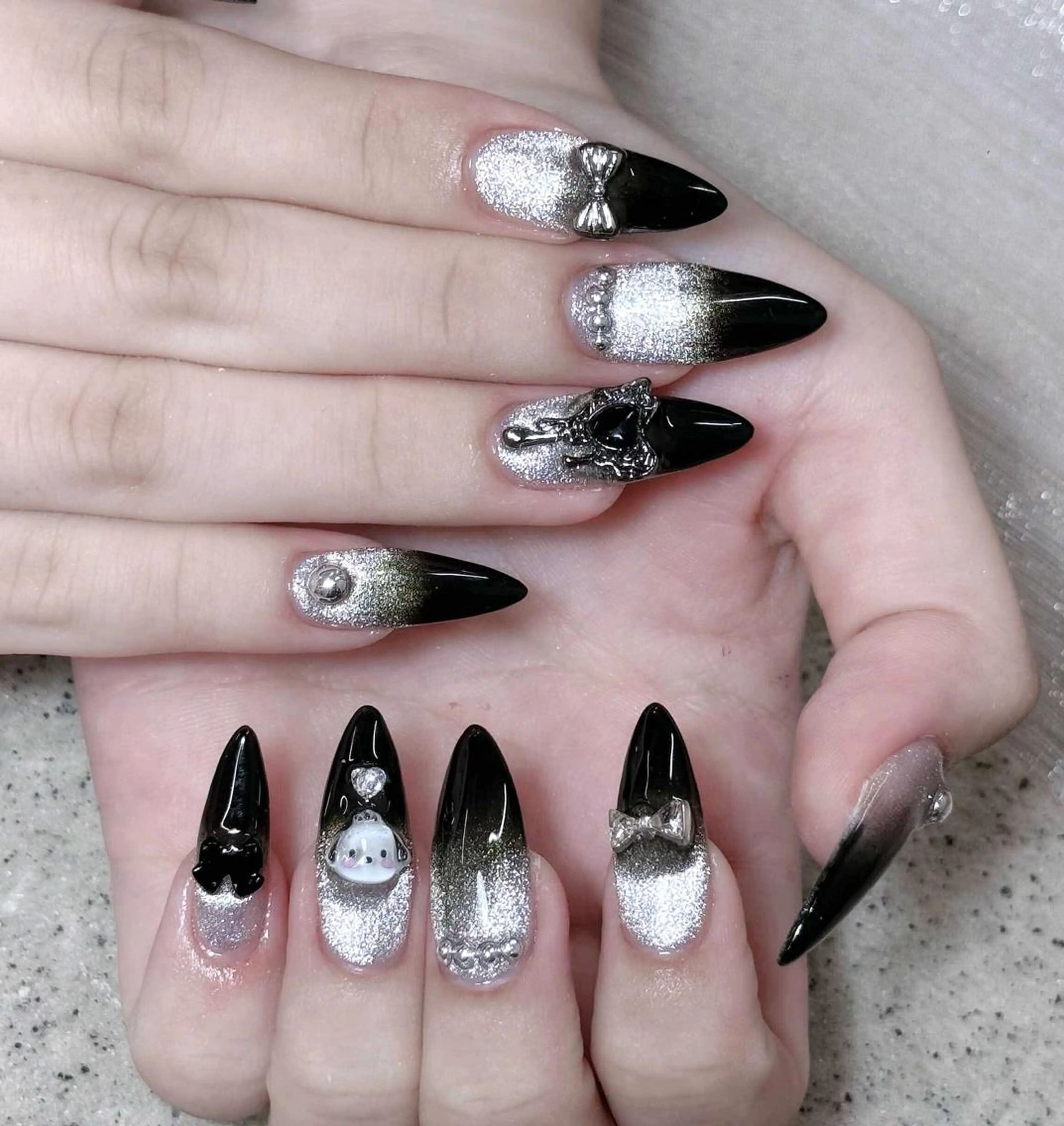 人気NO1【チップ長さ出し】 + ワンカラー & パーツつけ放題 ¥12500→¥9980 (オフ選択)の写真