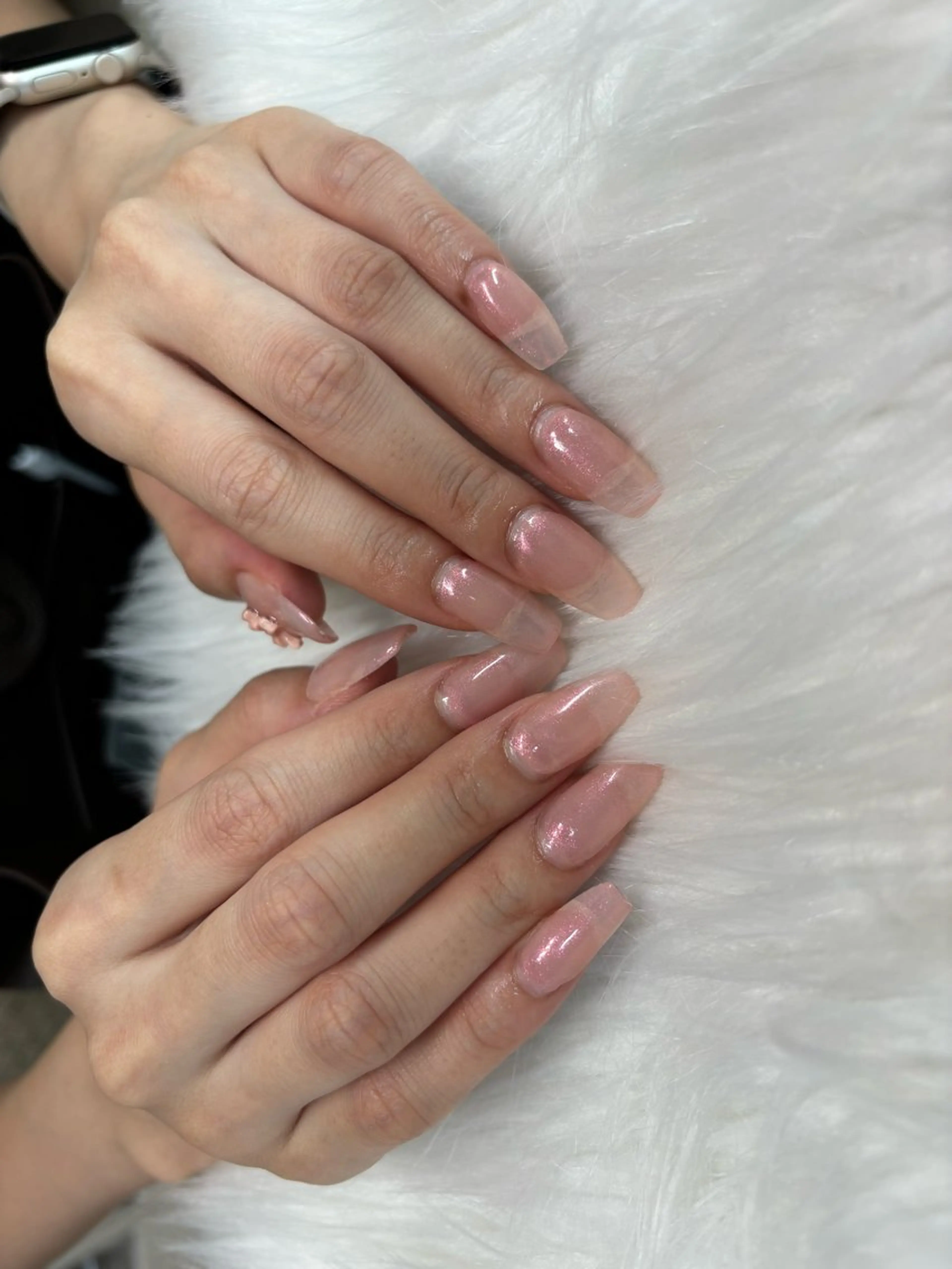 ネイル 長さ出し ワンカラーネイル nail salon LIAn.所属・🧸takagi🧸 1月受付中のネイルデザイン