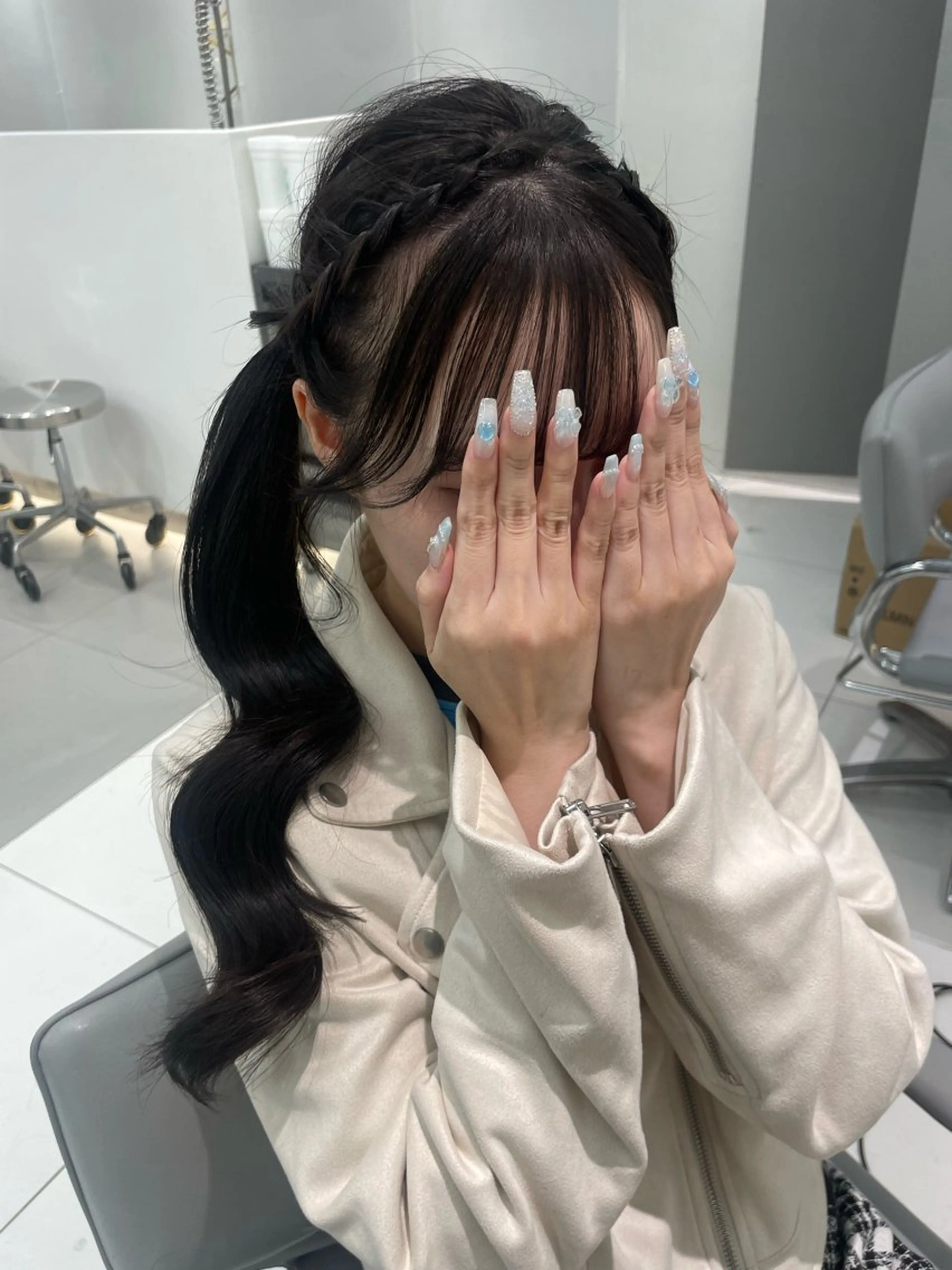 ヘアアレンジ ポニーテール 結婚式・ブライダル ヘアセット ヘアセット🎀耳つぼ 👂💎MONAMIのヘアスタイル