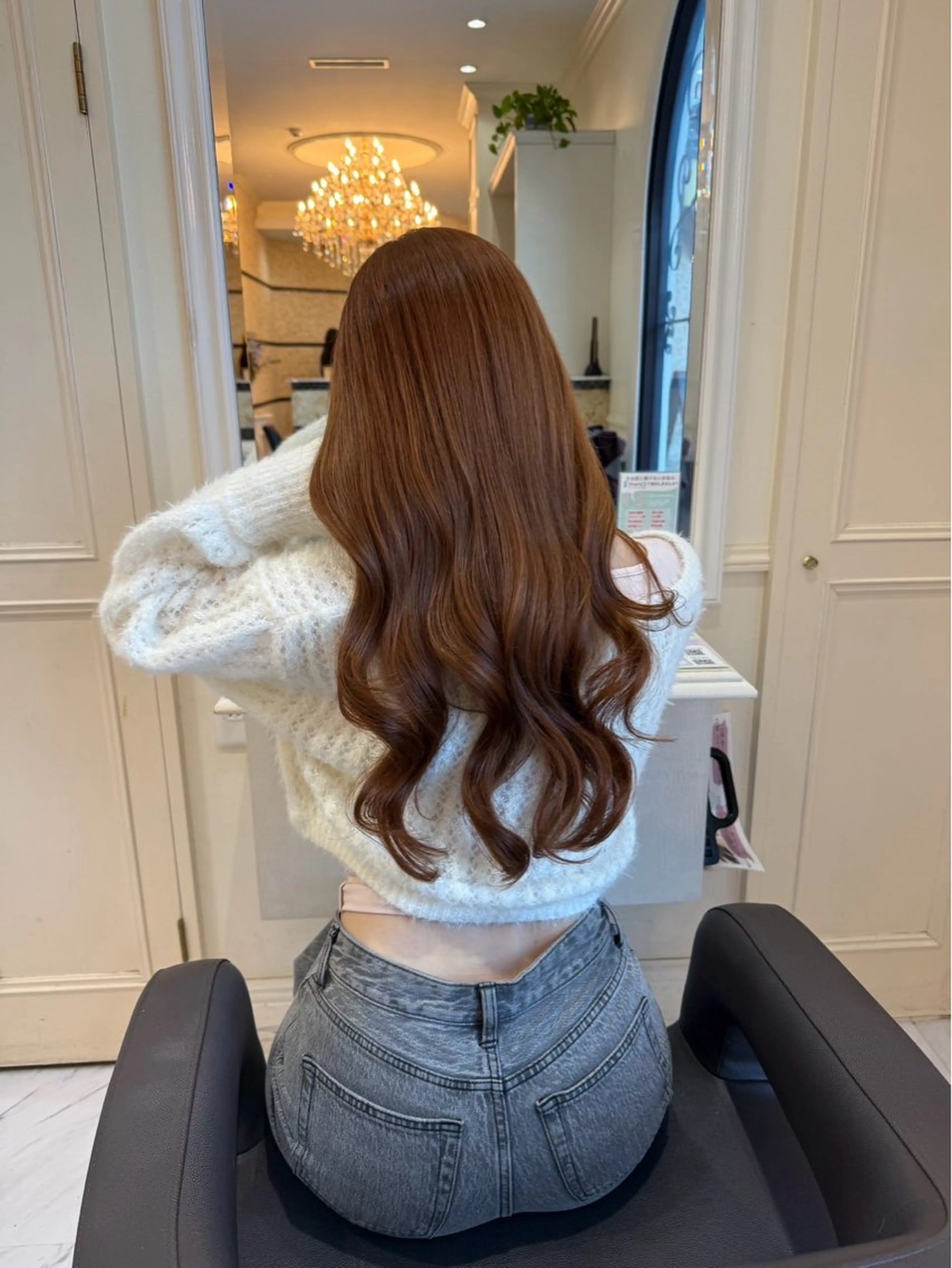 ロング カラー ヘアカラー Salon de With 浅見友梨香のヘアスタイル