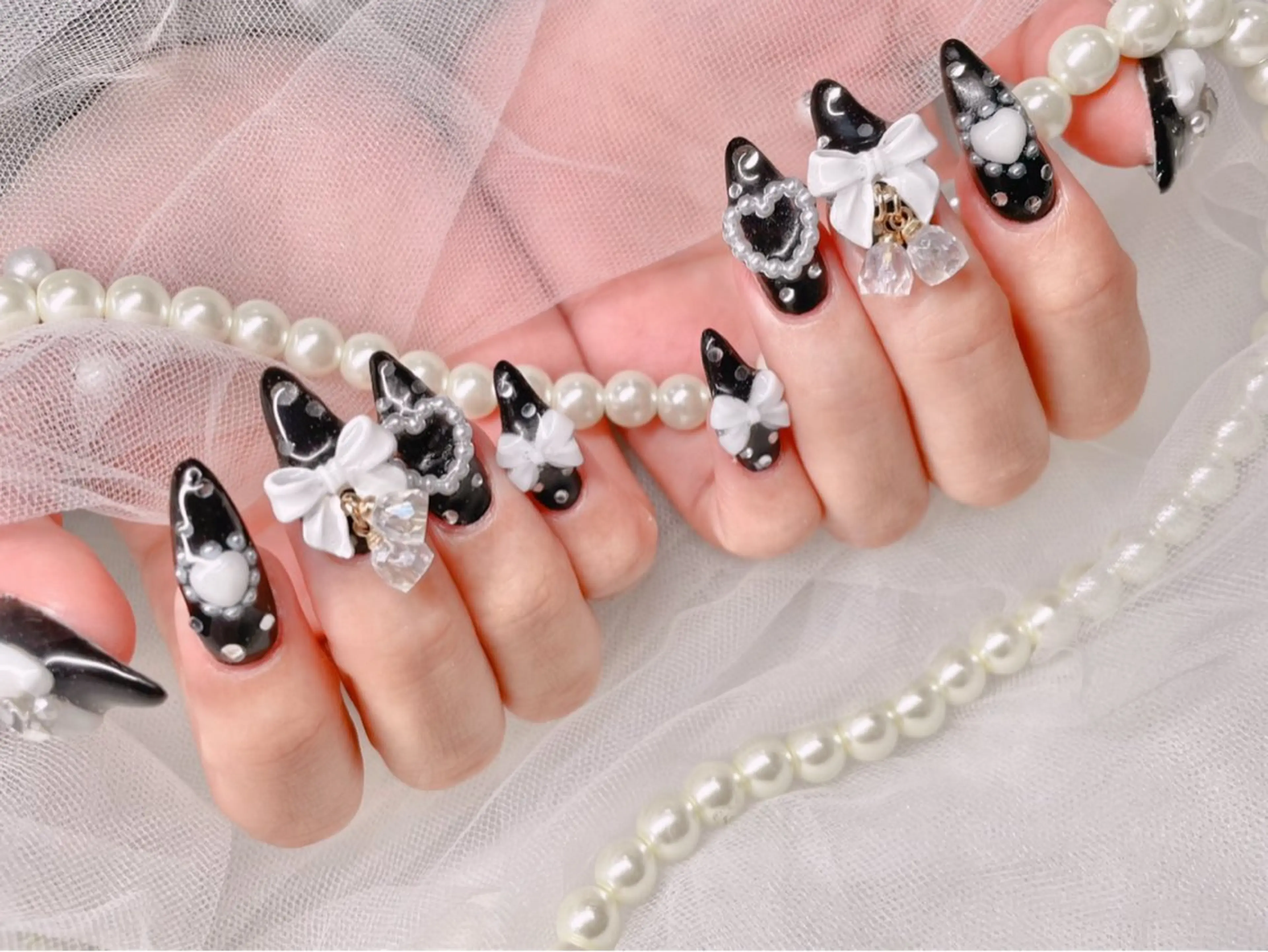 ネイル 韓国ネイル 冬ネイル ハンドネイル ゆりか ジョアアンジェ福島のネイルデザイン