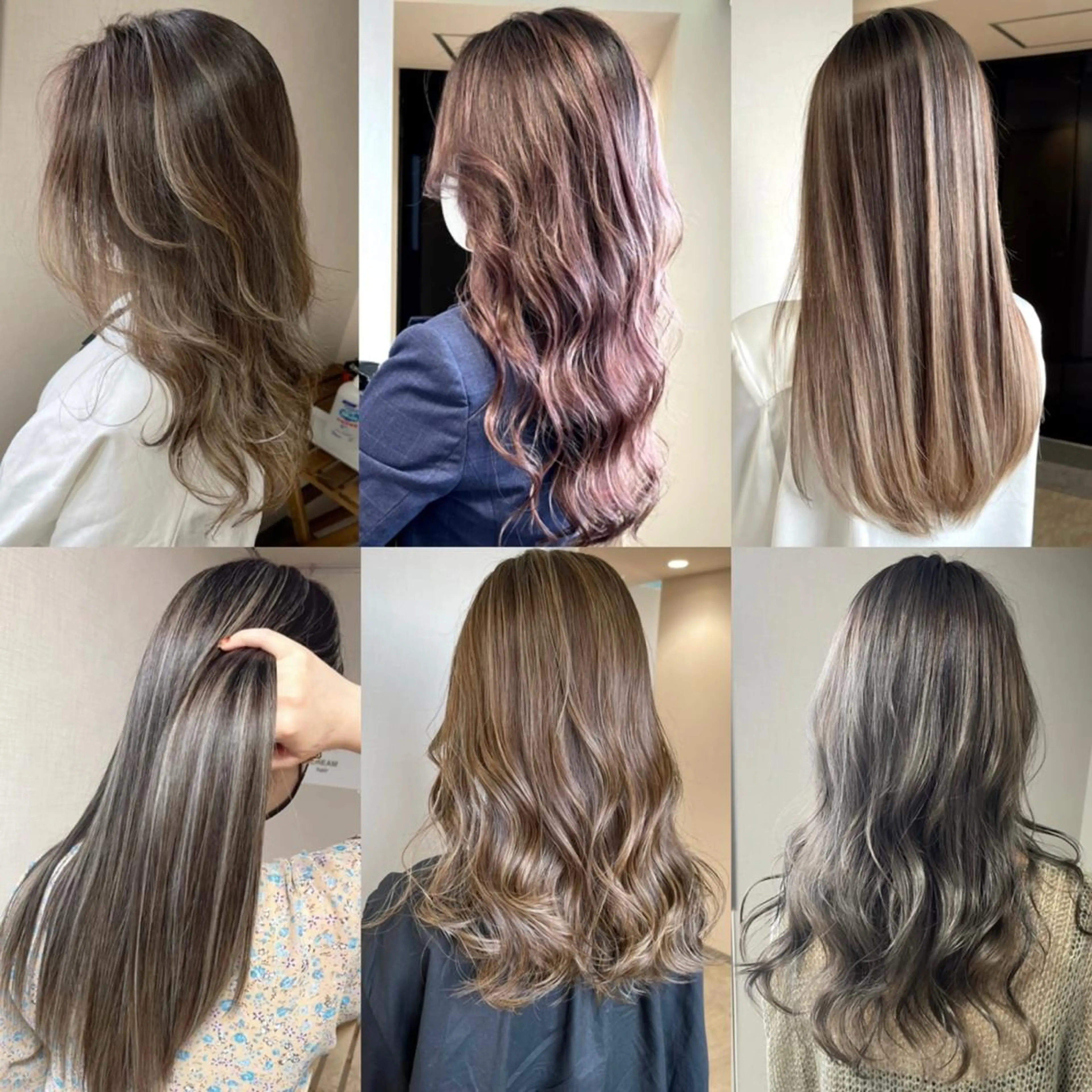 ロング カラー ブリーチ ハイライトカラー ハイライト カット ヘアカラー トリートメント 松井那津子 /ハイライトブリーチのヘアスタイル