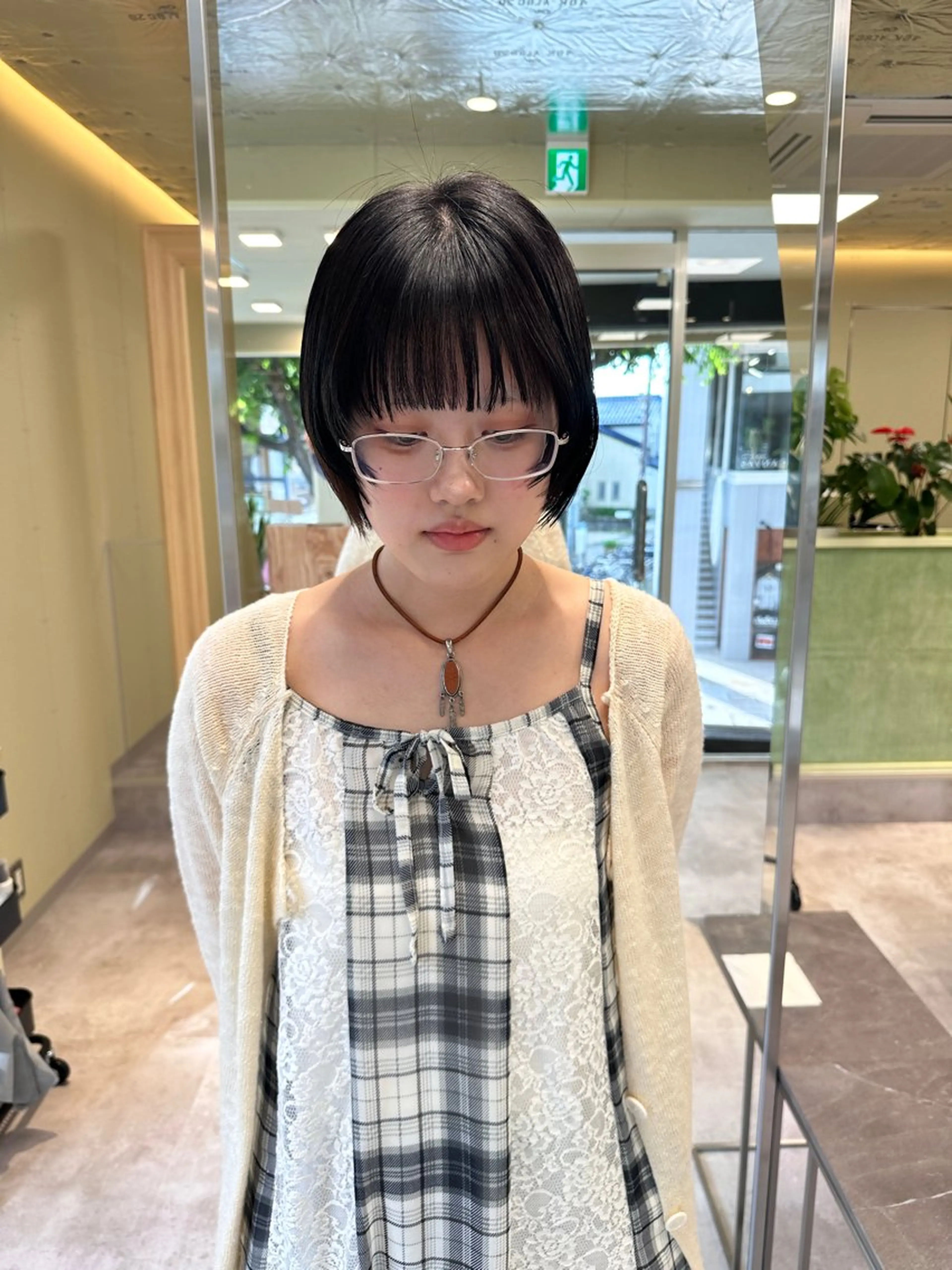 ショート ボブ/ぱつっとボブ/ 谷口 海星のヘアスタイル