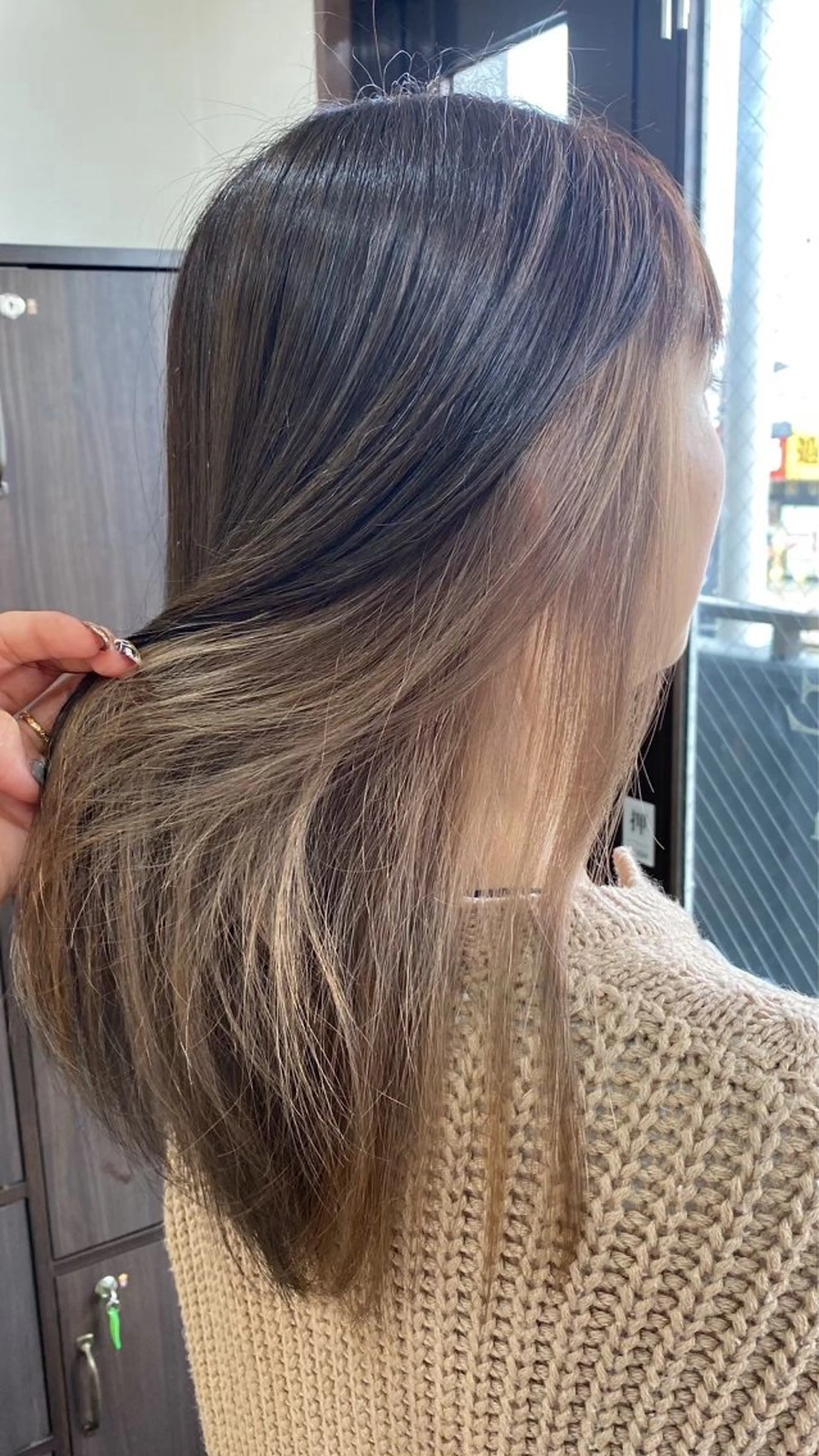 セミロング カラー ミルクティー/ピンク カラー/ みう🎀のヘアスタイル