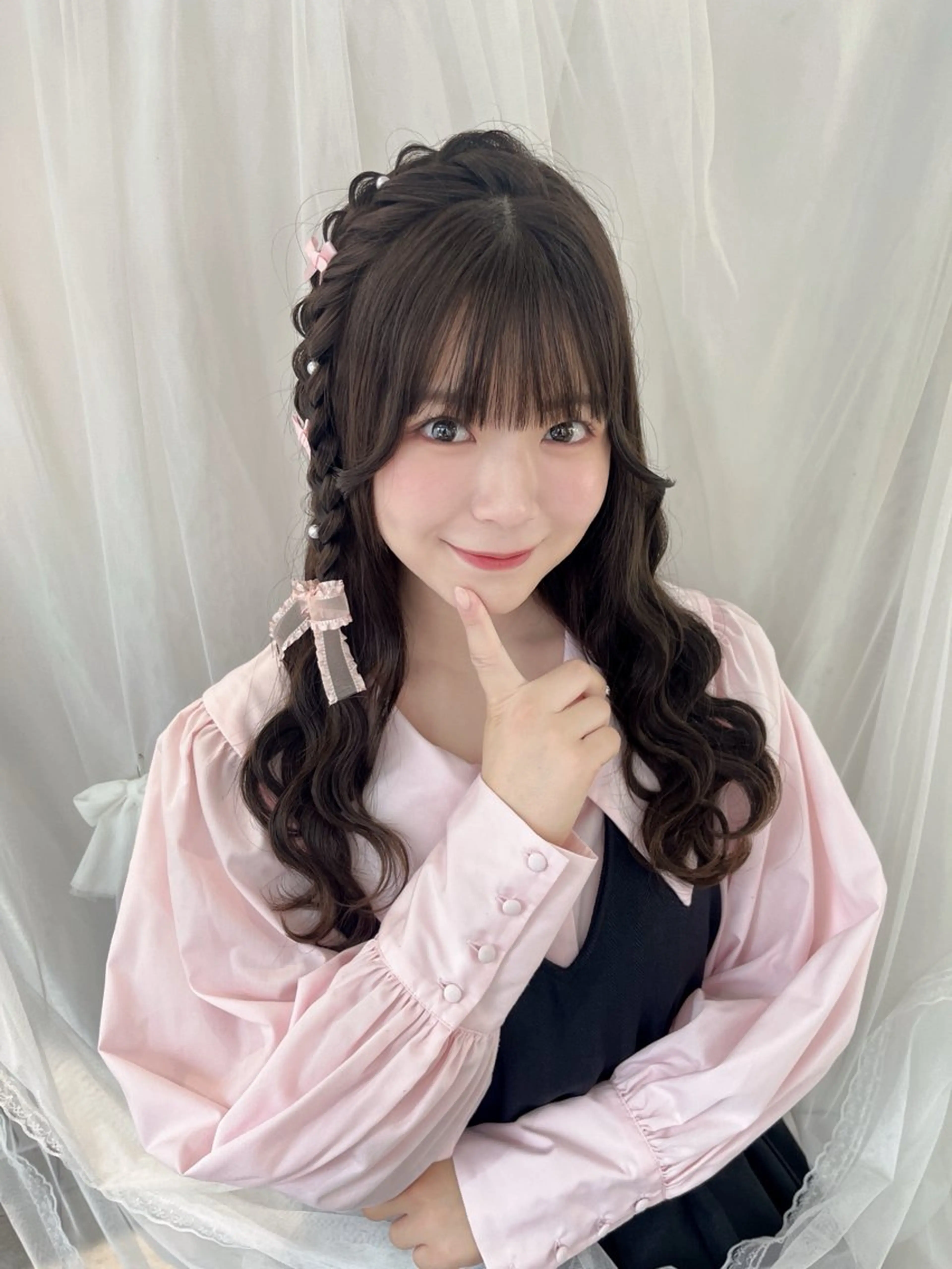 【 🎀池袋No.1かわいい🎀 】 ガーリーヘアメ、お呼ばれヘアセット♡ イベント前やカフェ活前などお任せ下さい🍒の写真