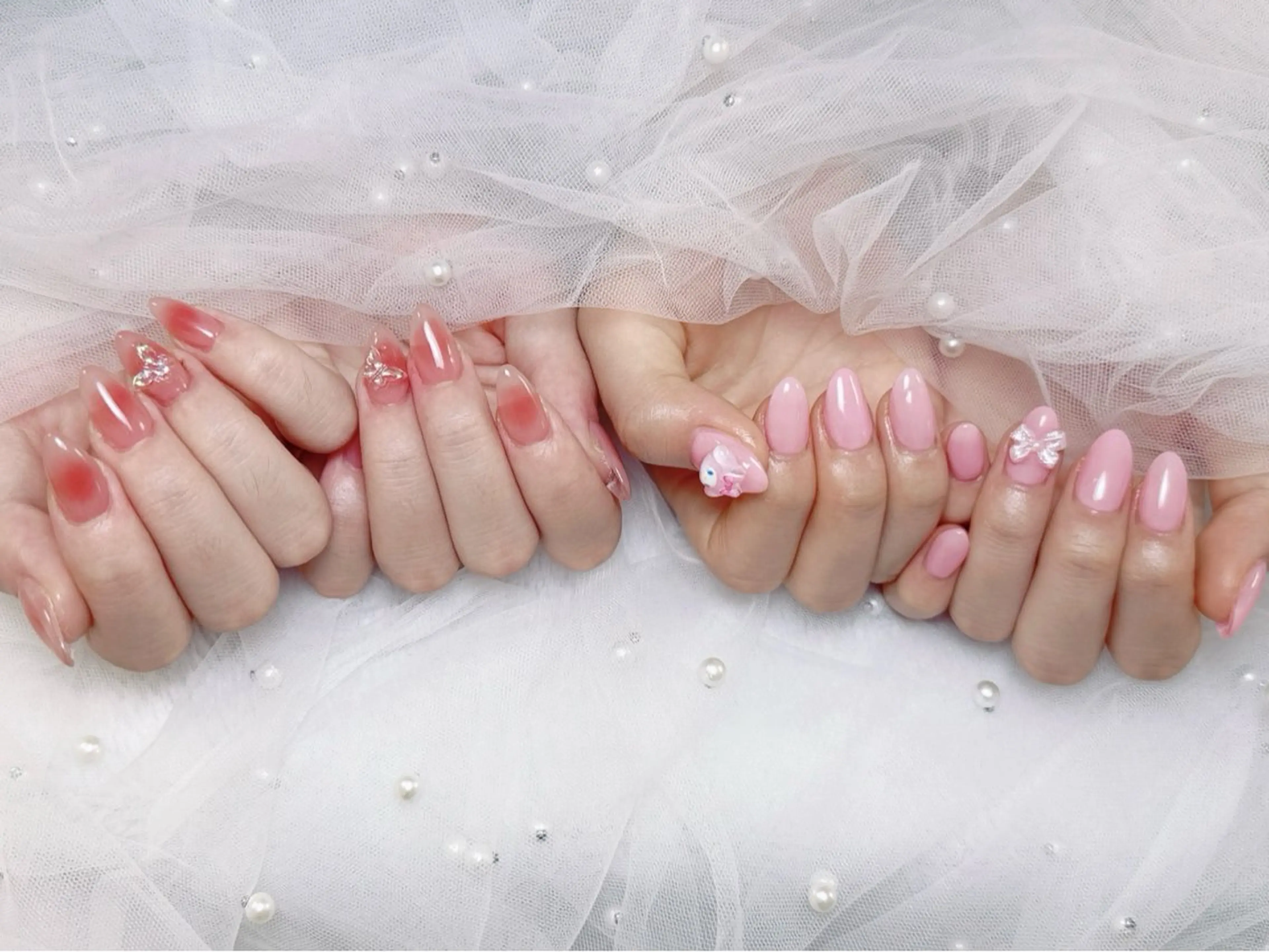 チップスカルプ長さだし込み➕カラーグラデーションの写真