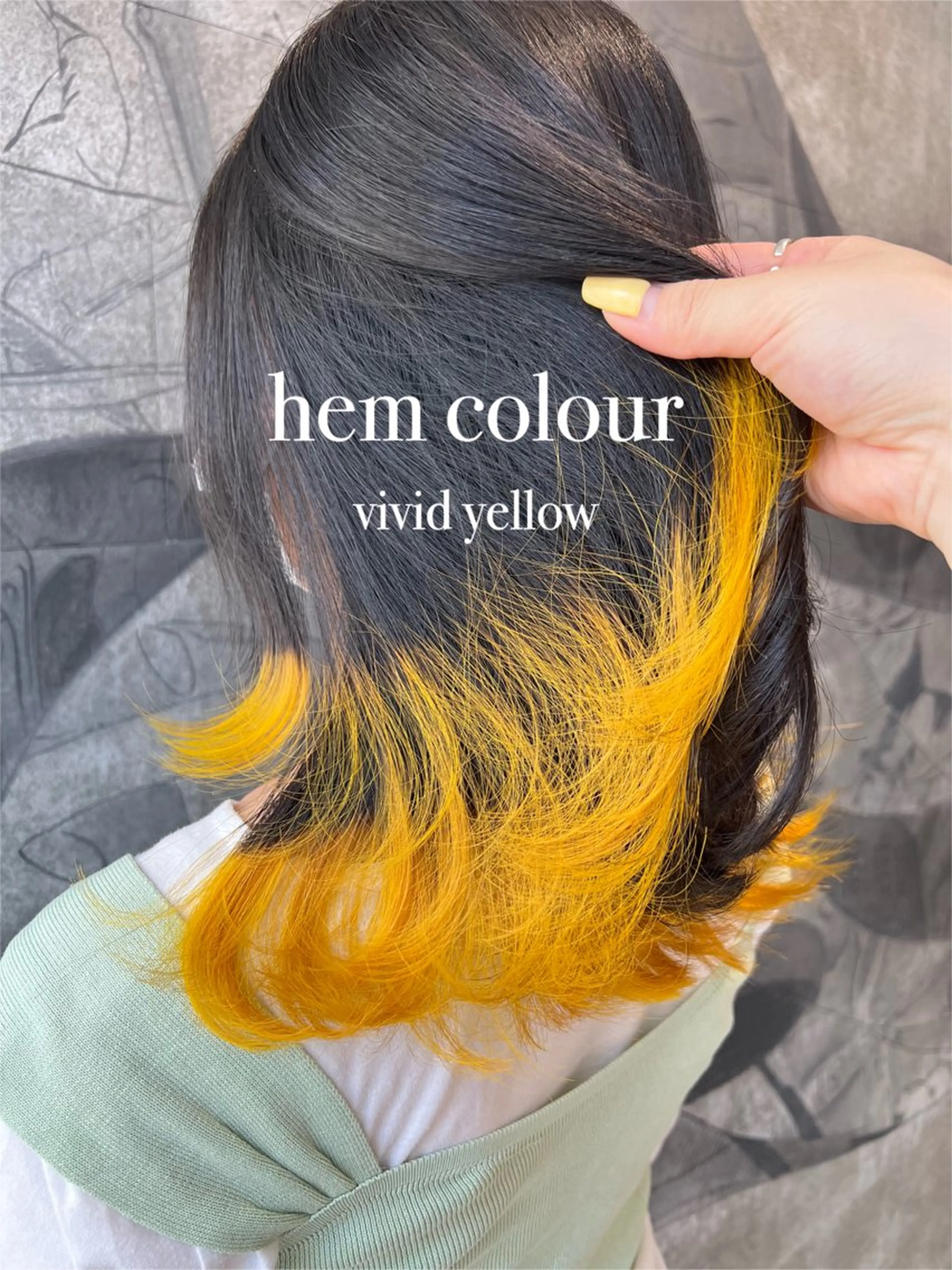 セミロング カラー ブリーチ カット ヘアカラー Kana 🍋 ハイトーン【高円寺】のヘアスタイル