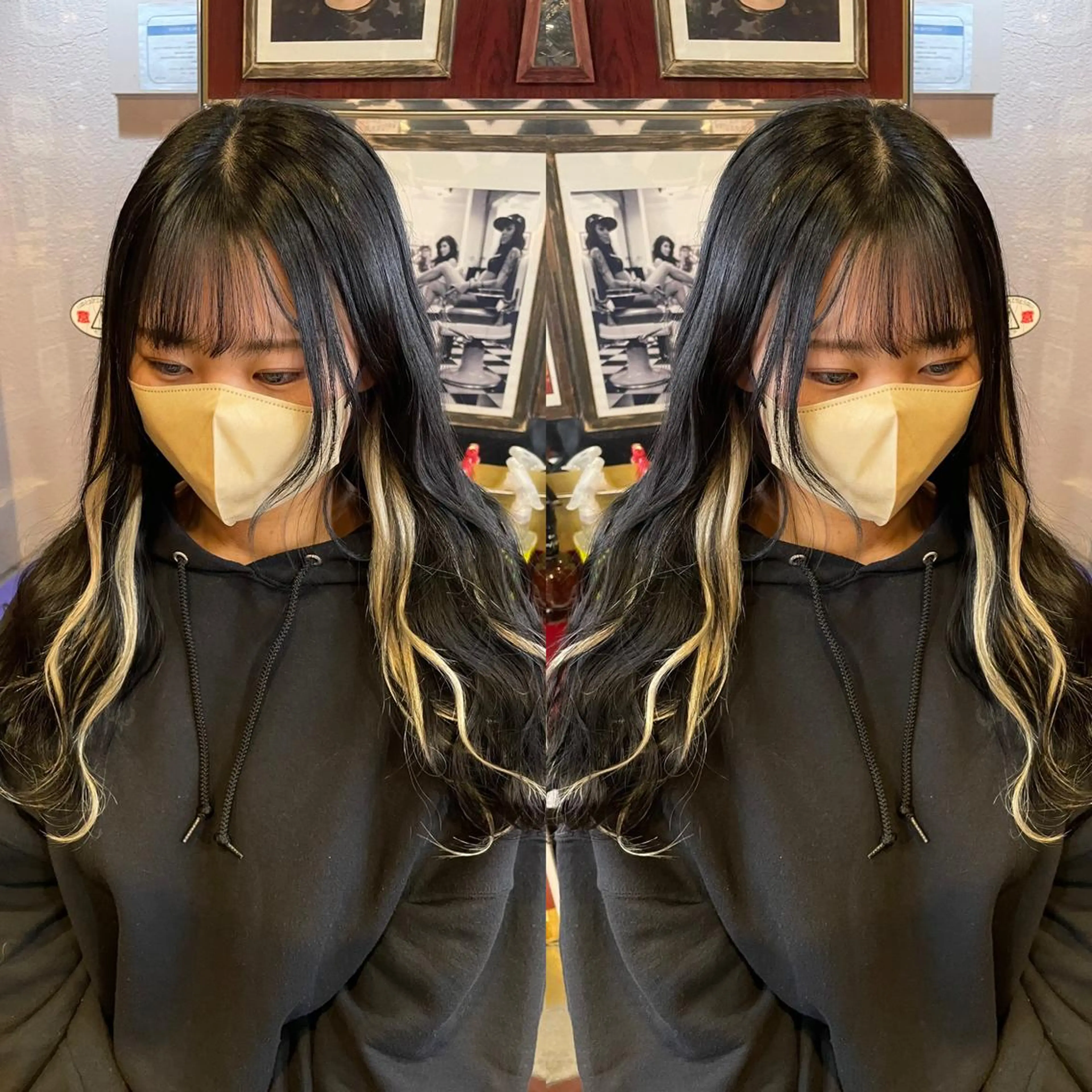 ロング 編み込みエクステ エクステ 👑派手髪/カット 👑ANRYのヘアスタイル