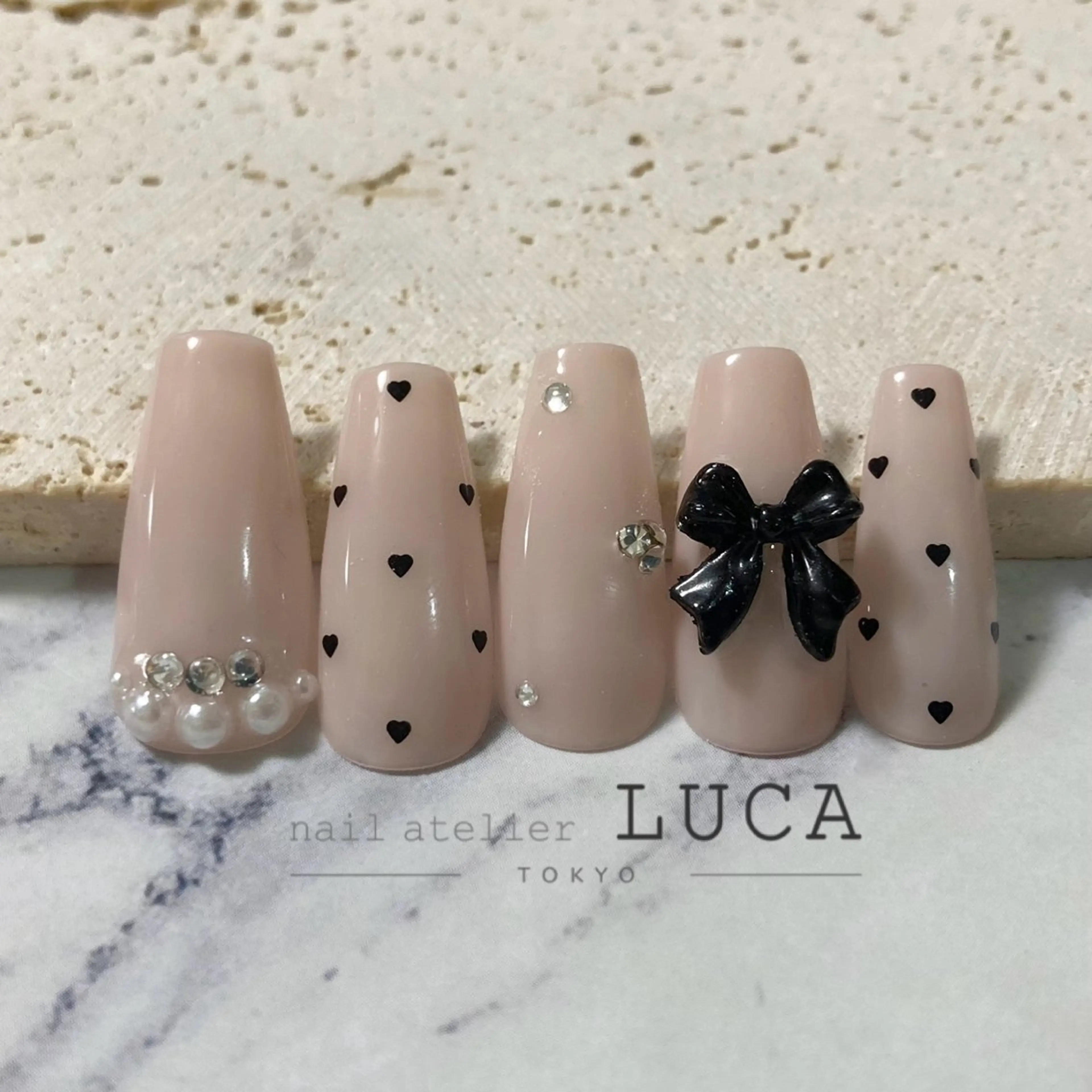 【ハンド】【オフあり】定額ワンホンコース💎🎀チーク・リボン等（カラー300色以上）※初回オフ代込みの写真