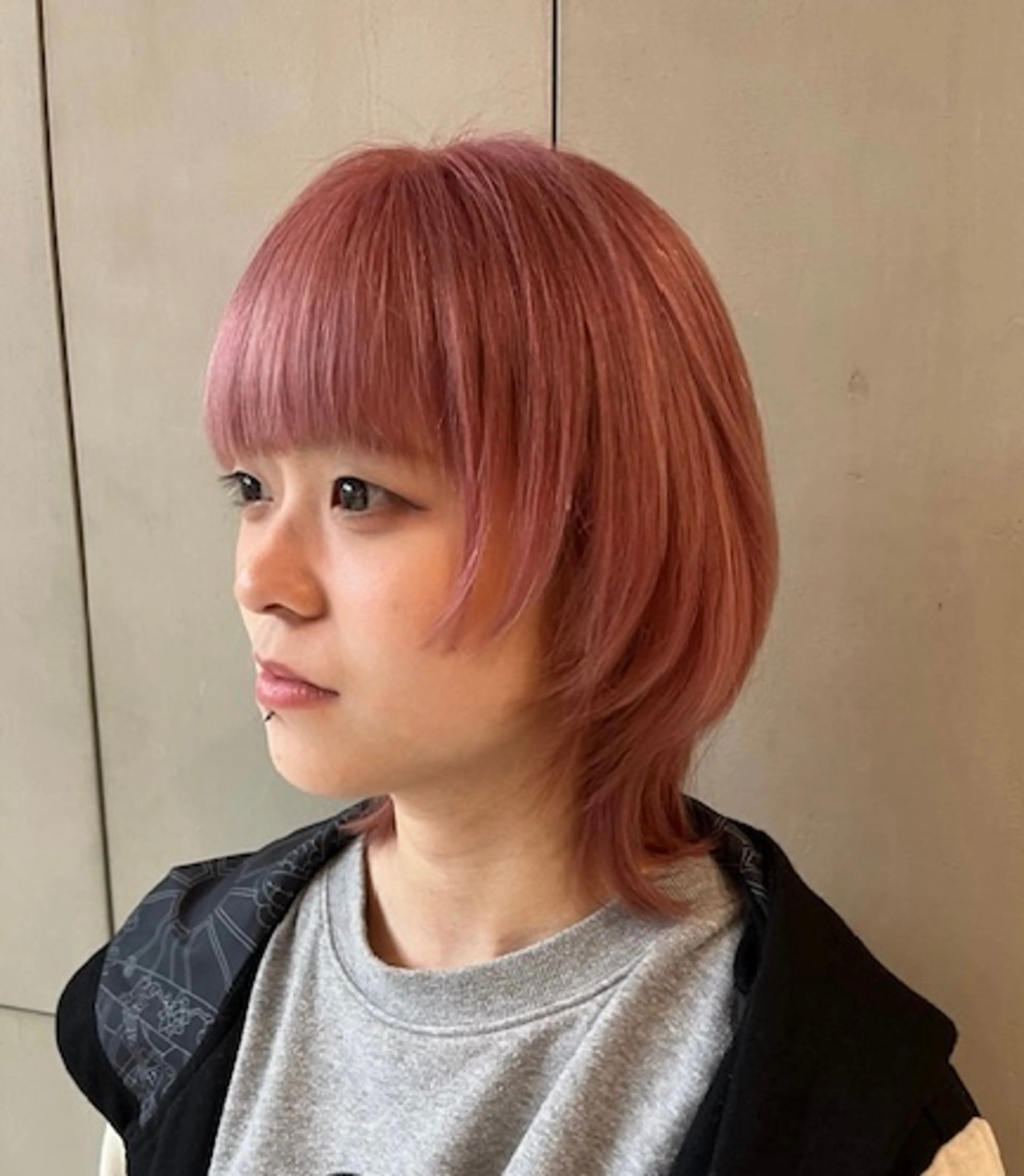 ショート ヘアカラー D’na所属・🎀暖色ガーリー/ ボブ/みさき🎀のヘアスタイル