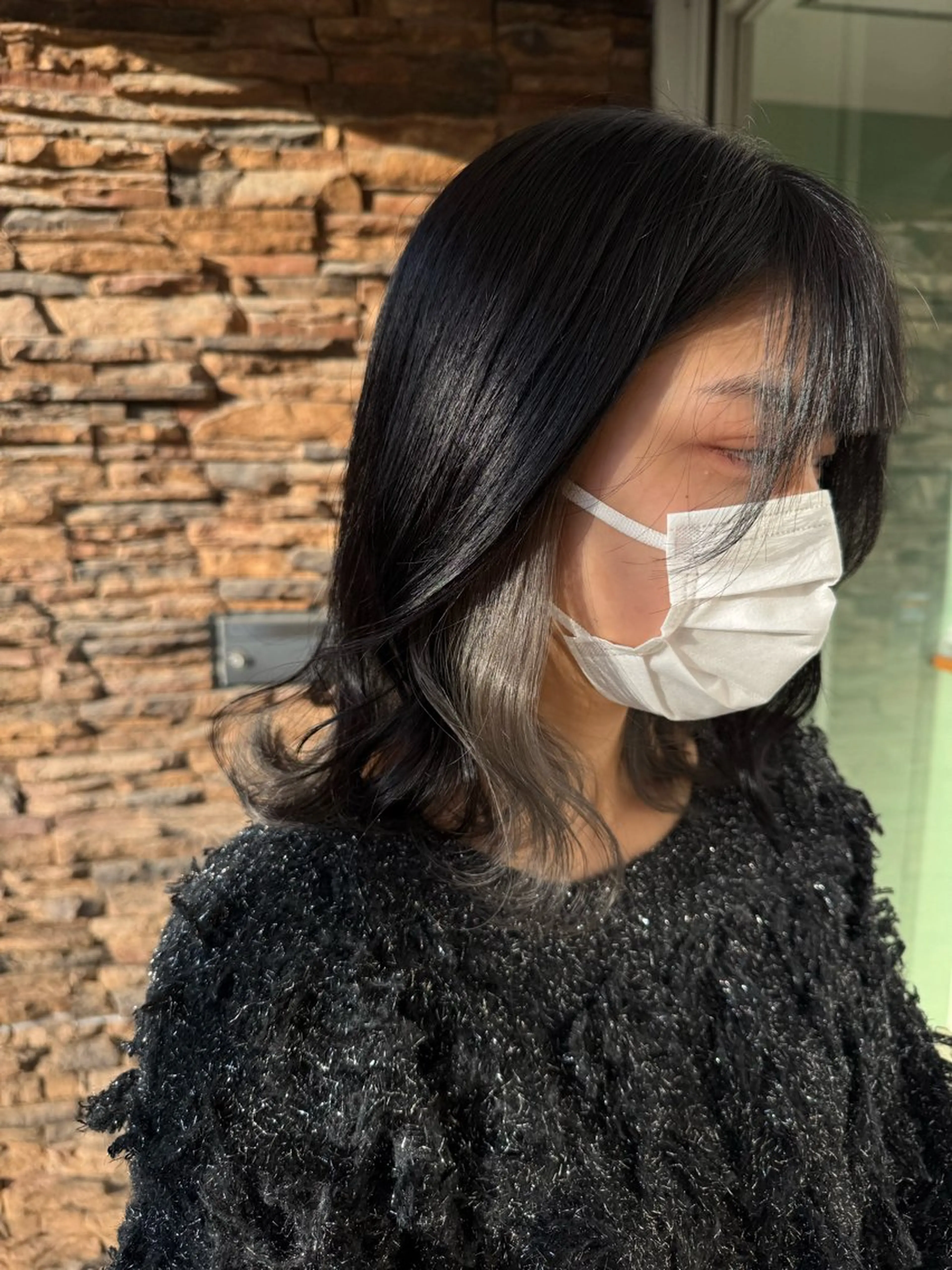 ミディアム カット ヘアカラー 小村 誠也のヘアスタイル