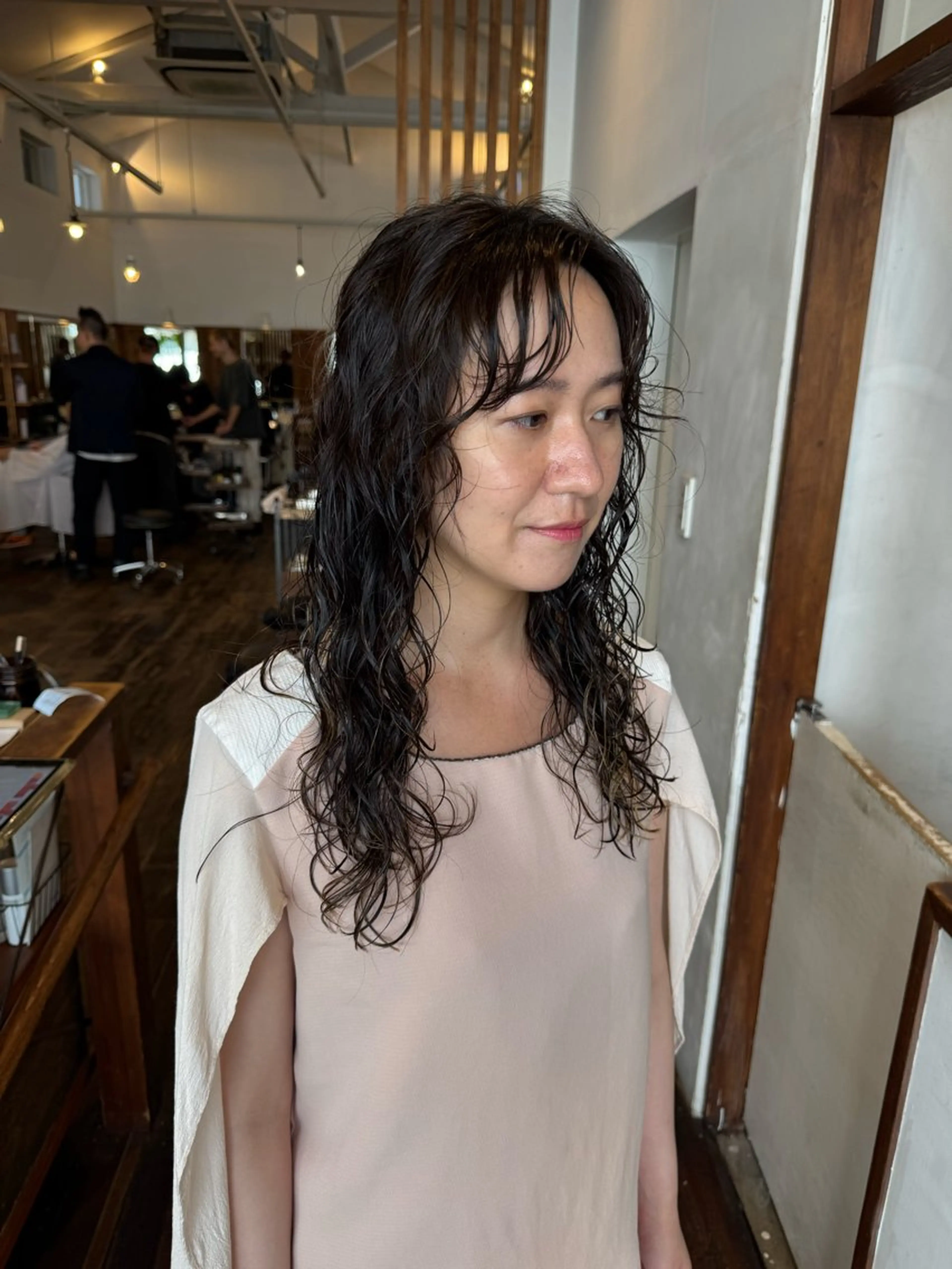 ロング パーマ カット パーマ MOK大阪梅田店 Asahiのヘアスタイル