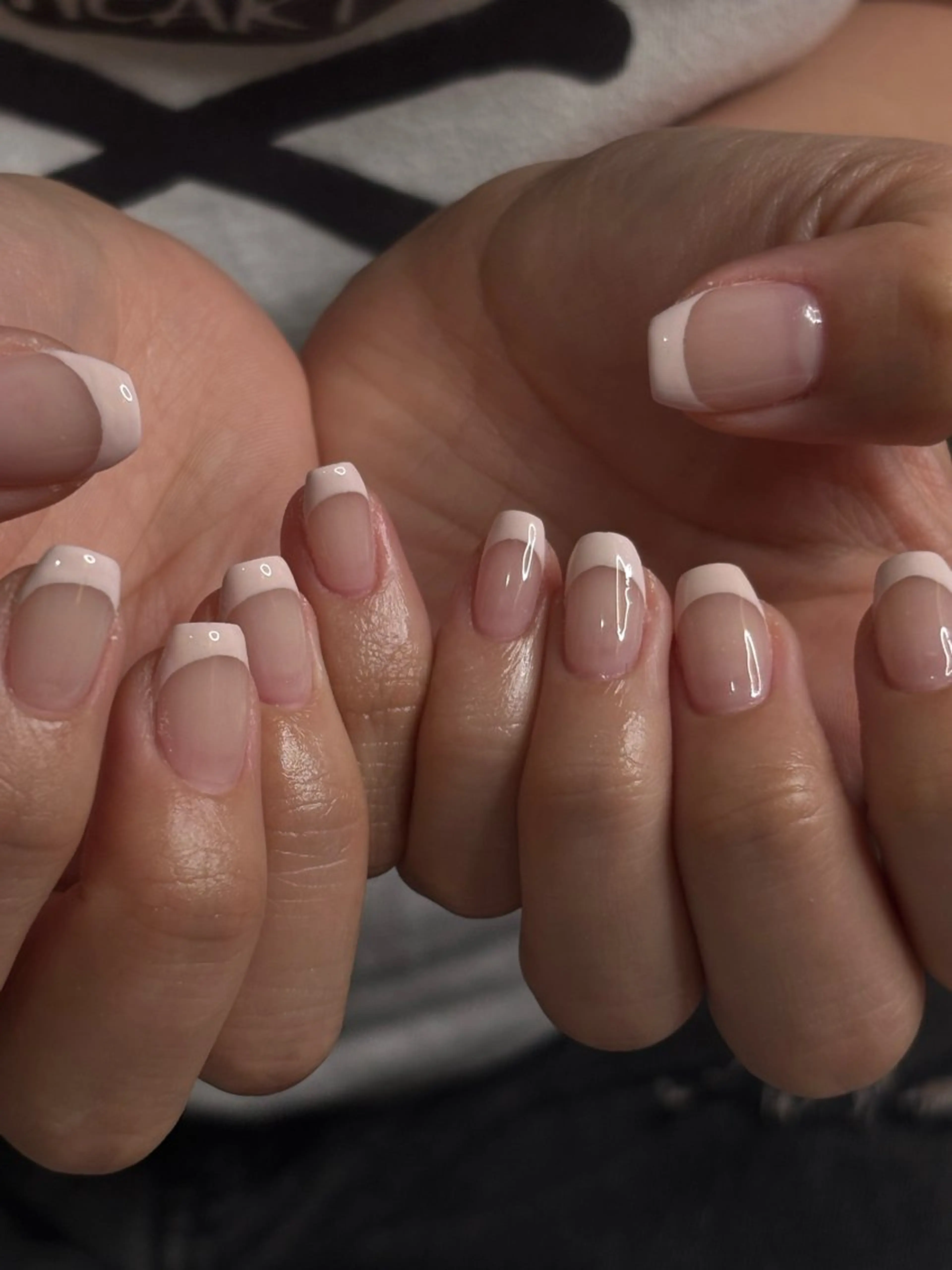 ネイル フレンチネイル ピンク ホワイト ハンドネイル mood mitsukiのネイルデザイン