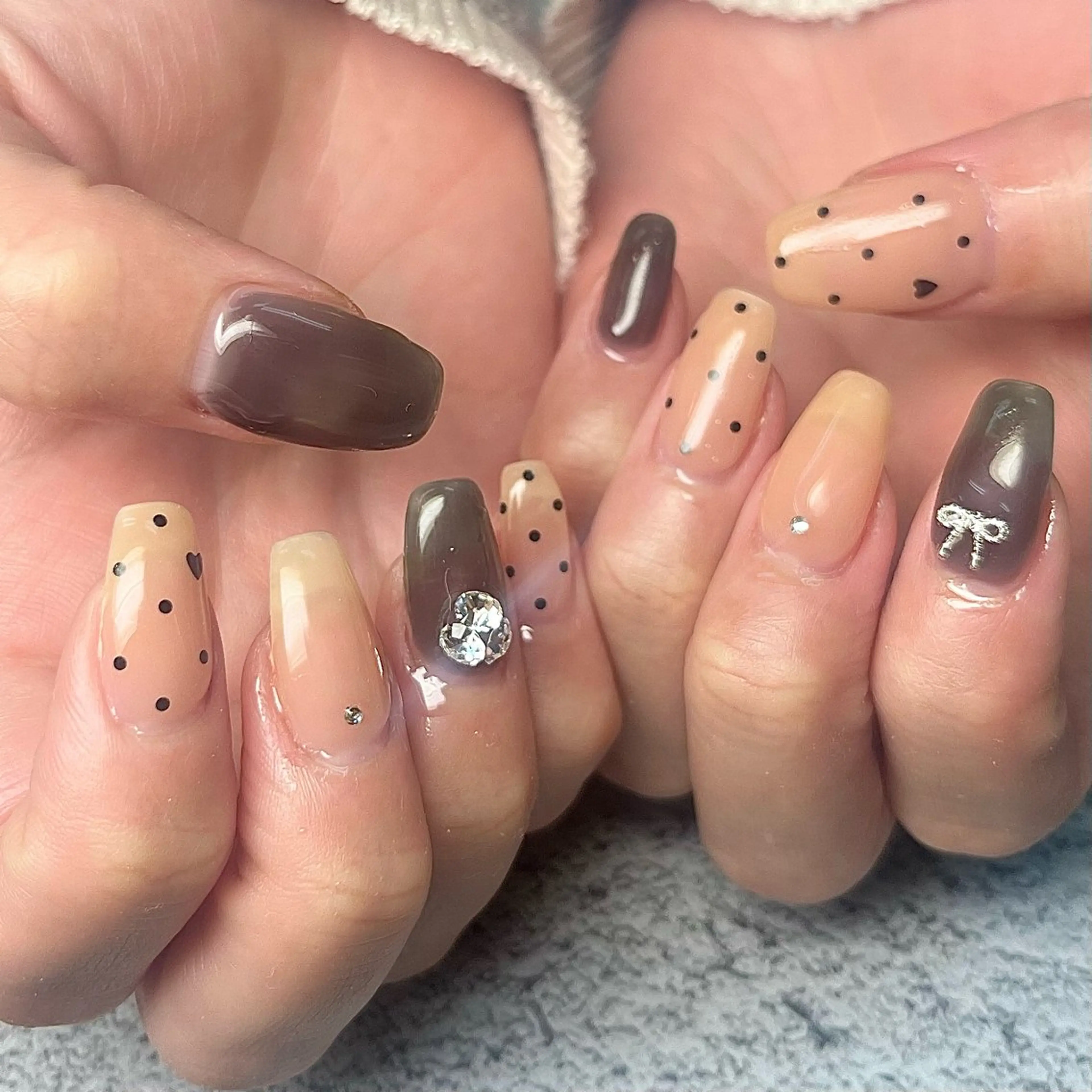 ネイル ハンドネイル Queen nail 北堀江 ASUKAのネイルデザイン