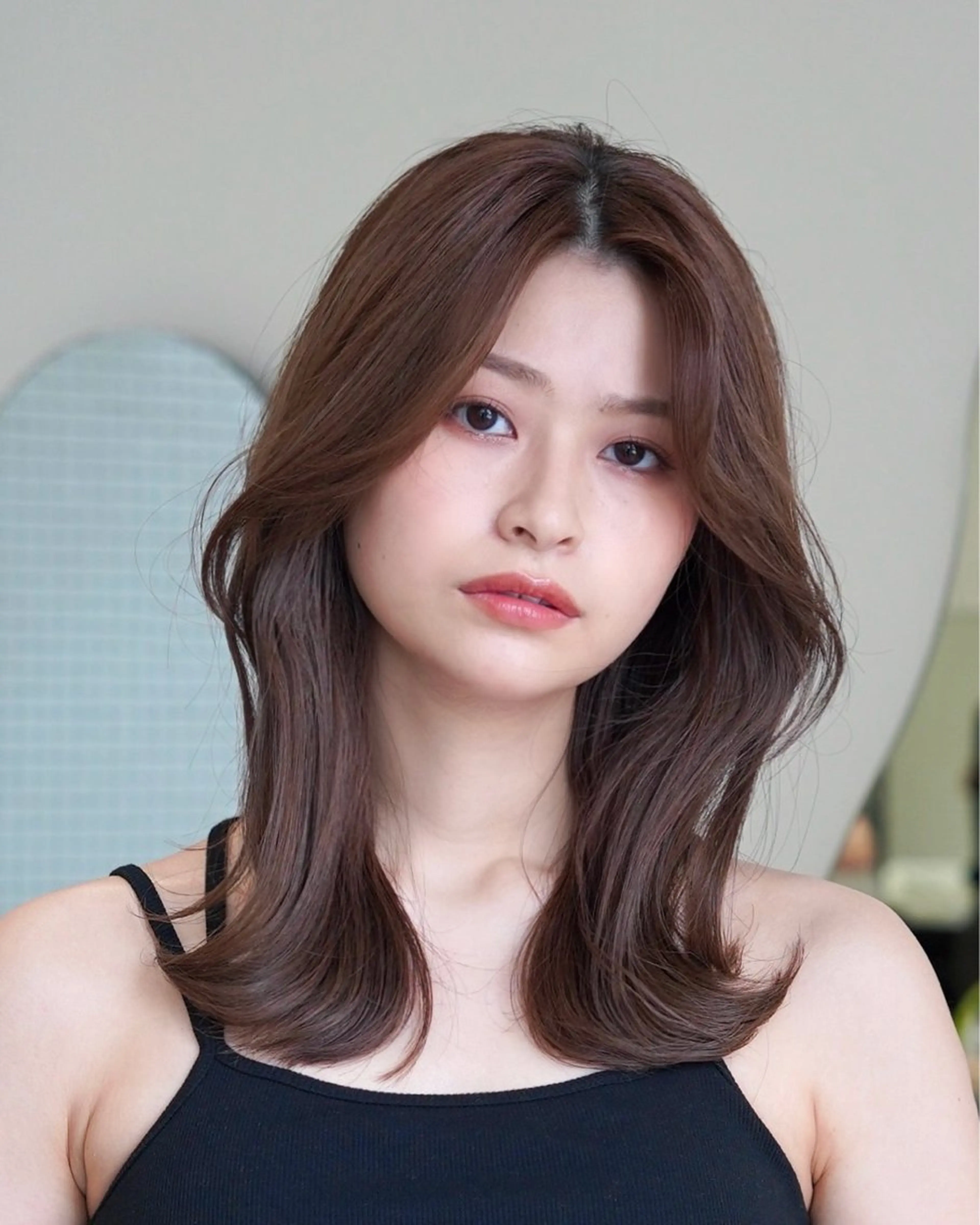 ミディアム カラー unami shibuya所属・ren ボブロブ/ミディアムのヘアスタイル