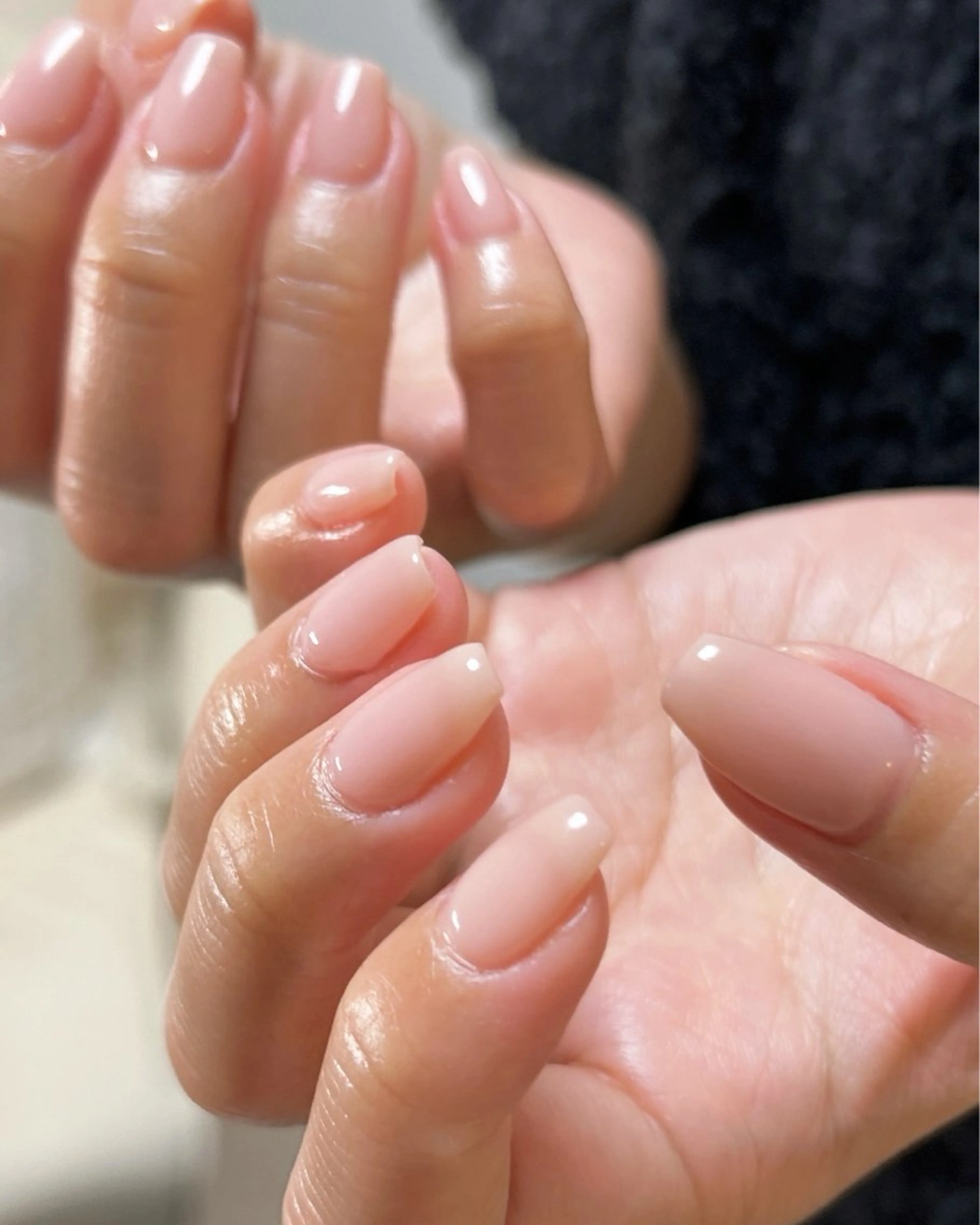 ネイル ワンカラーネイル ハンドネイル ten nail salon　かえでのネイルデザイン