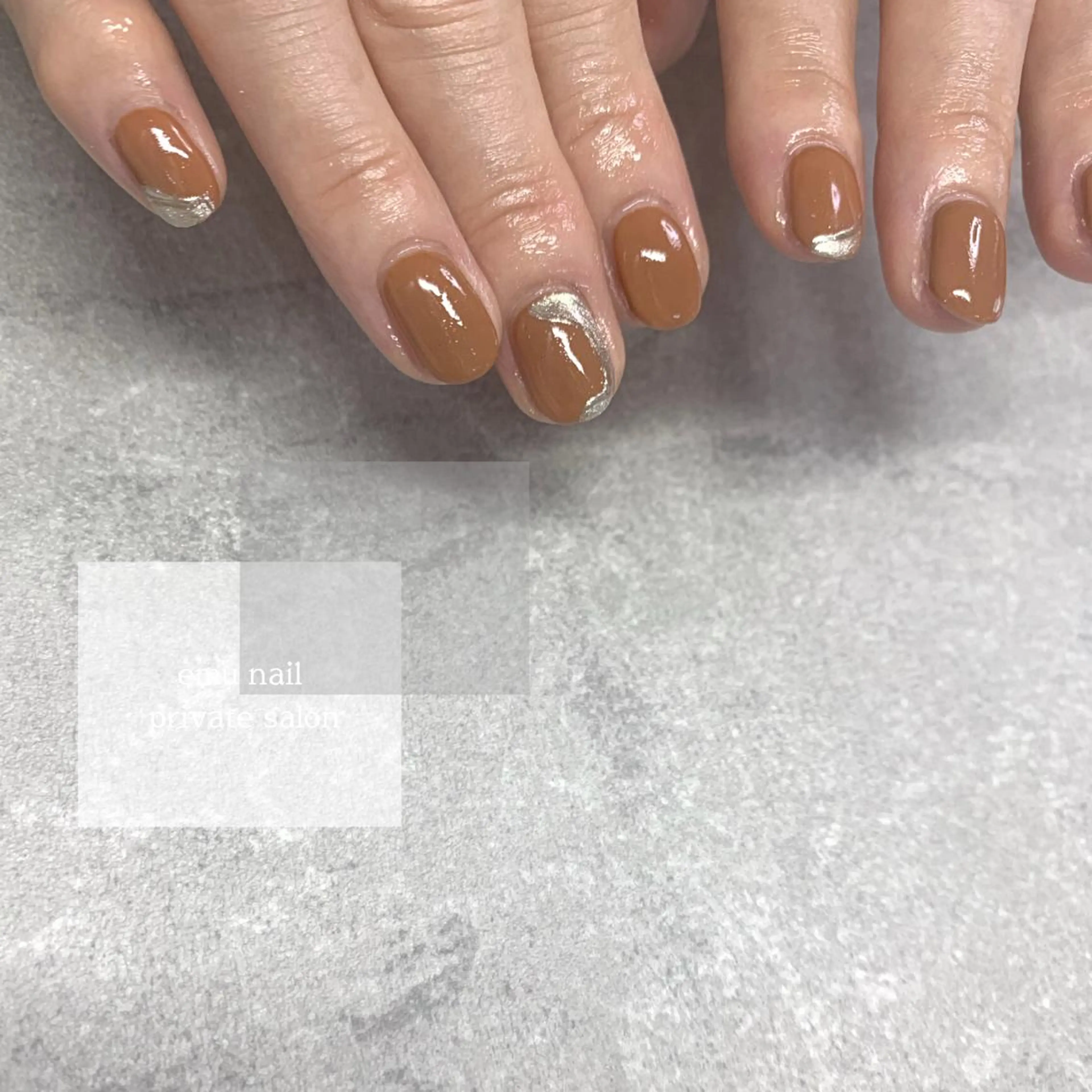 ネイル ワンカラーネイル ショートネイル emu nailのネイルデザイン