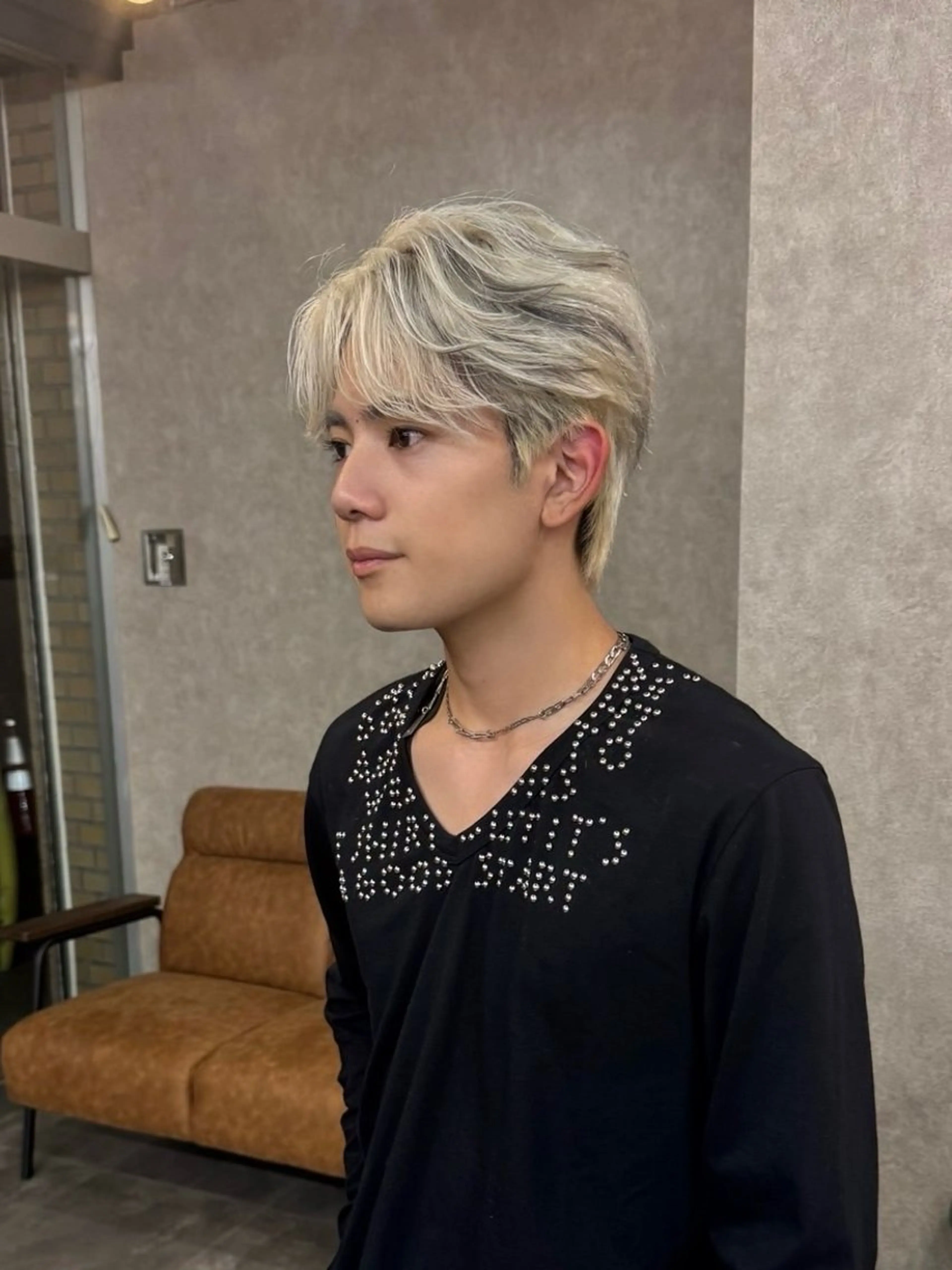 メンズ センターパート スパイキーショート メンズカット/千葉駅のヘアスタイル