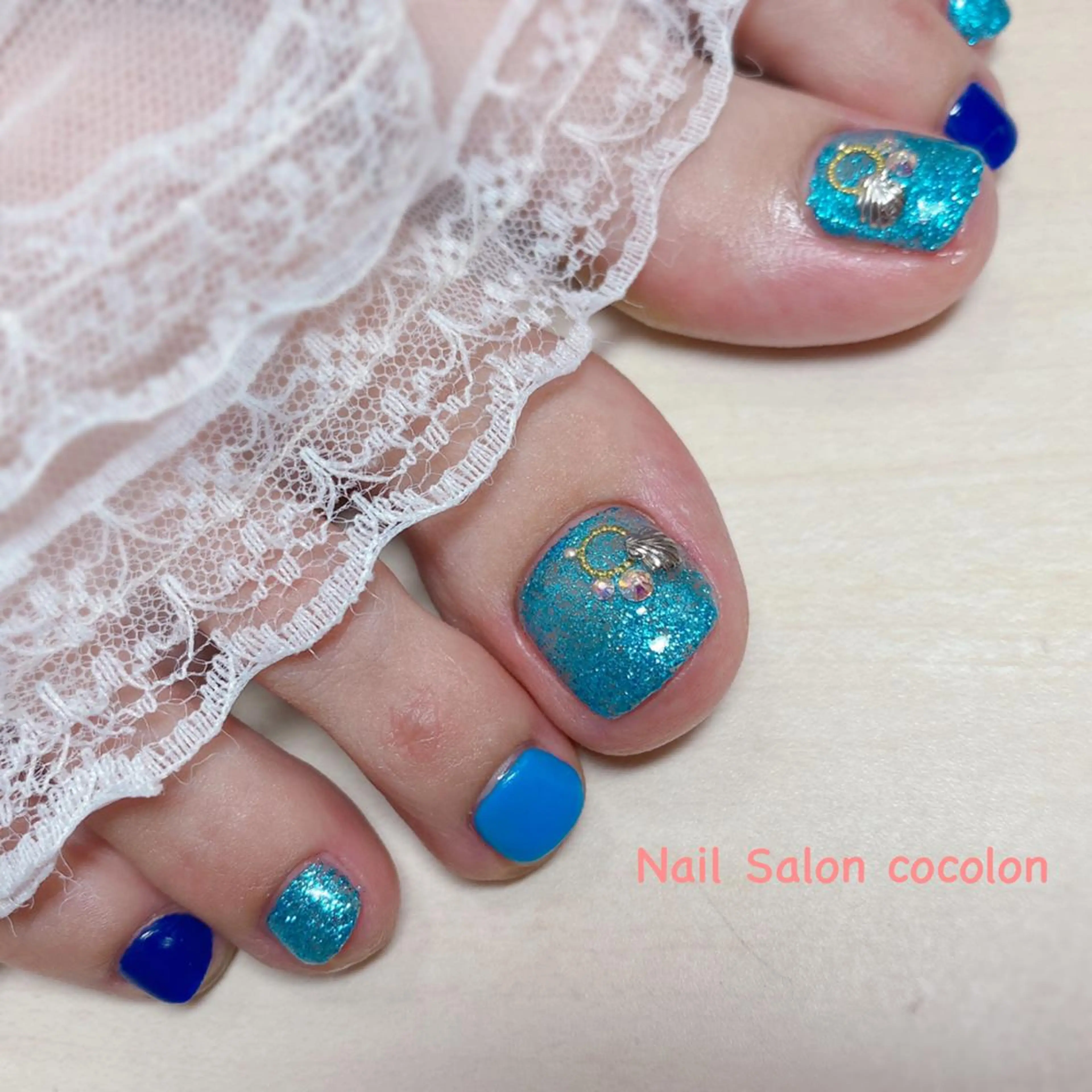 ネイル アートネイル フットネイル 柴崎 美幸のネイルデザイン