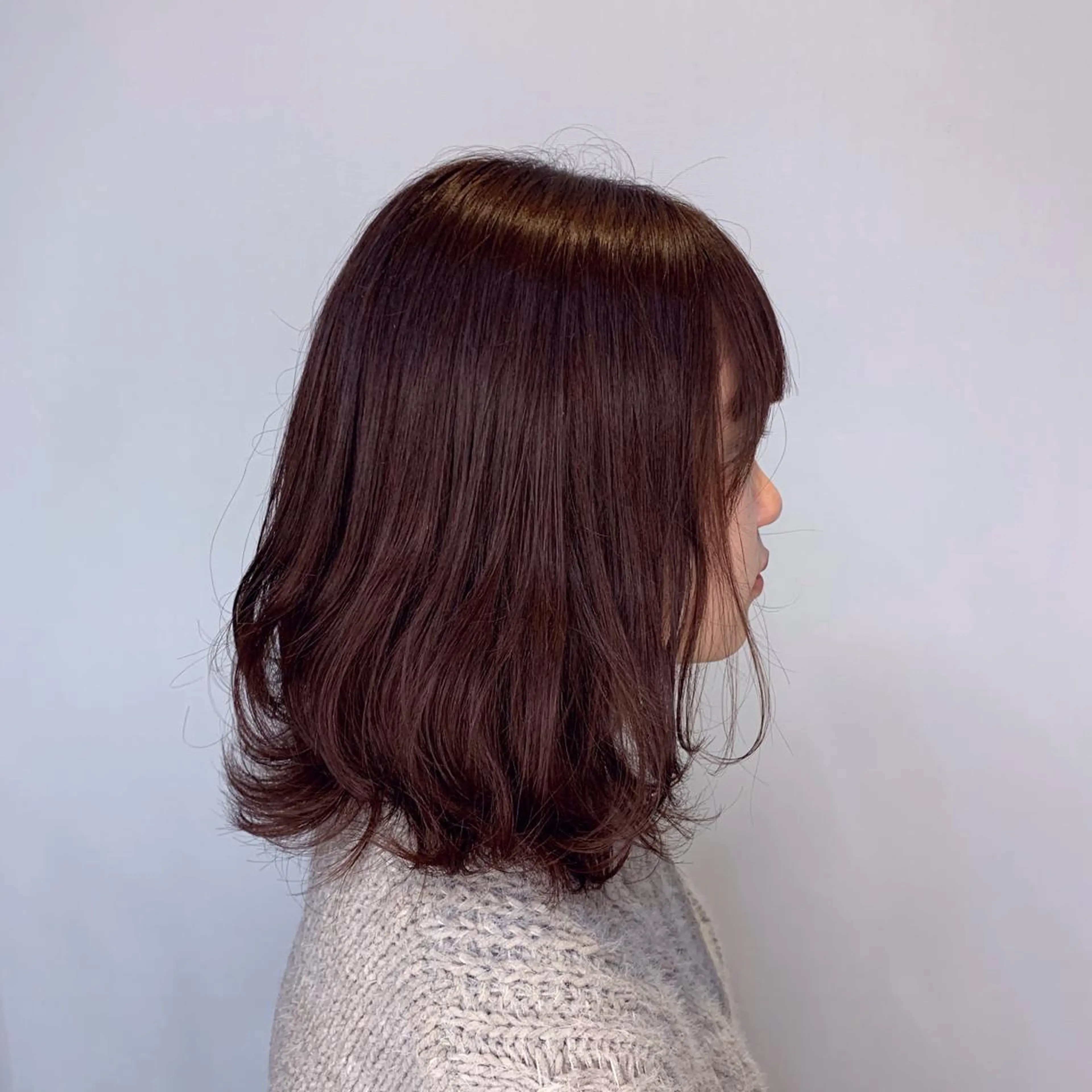 ミディアム カラー ヘアアレンジ ブラウンカラー ピンクカラー ピンクブラウン satsuki 暖色・ブラウンカラーのヘアスタイル