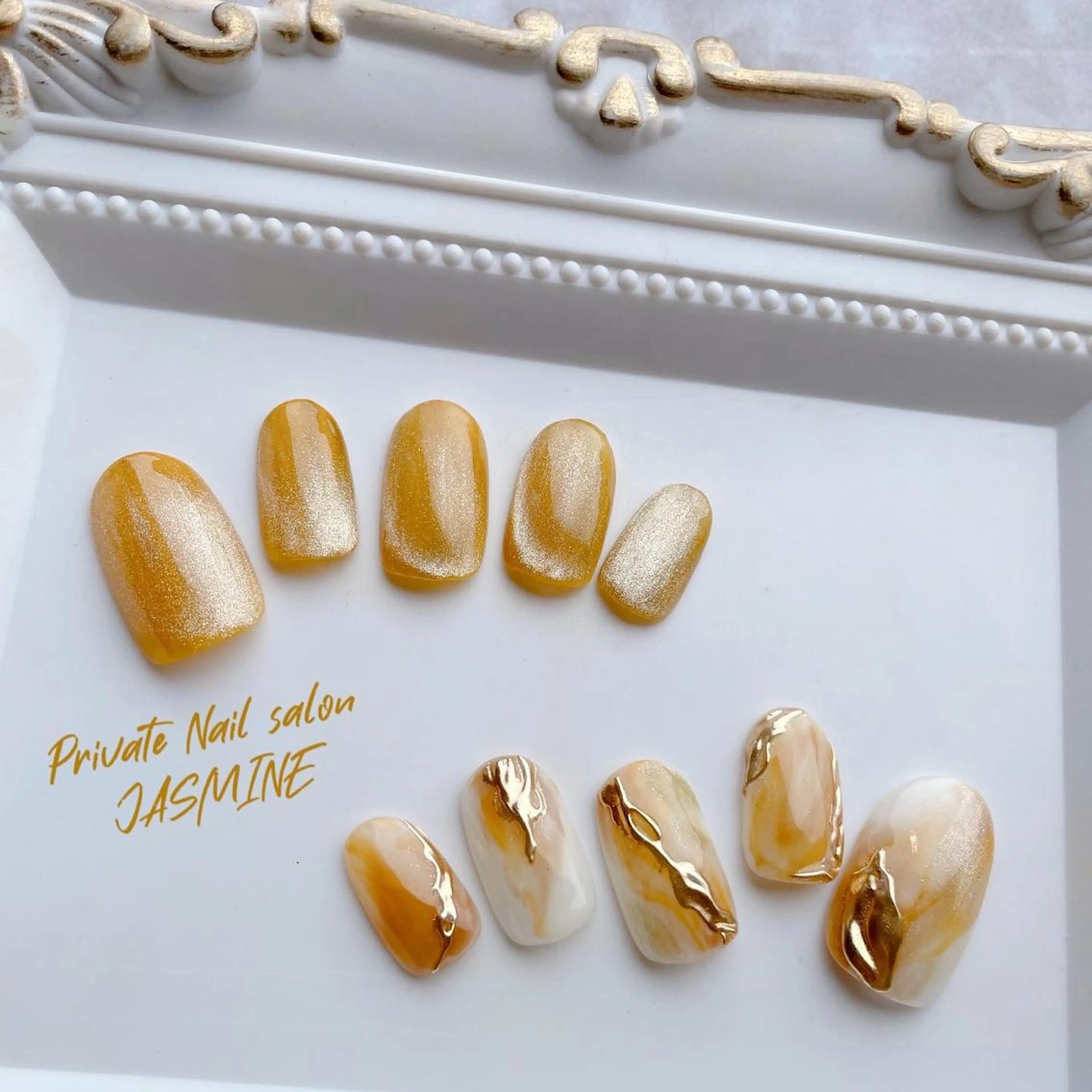 ネイル マグネットネイル ニュアンスネイル ネイルチップ Nail salon JASMINEのネイルデザイン