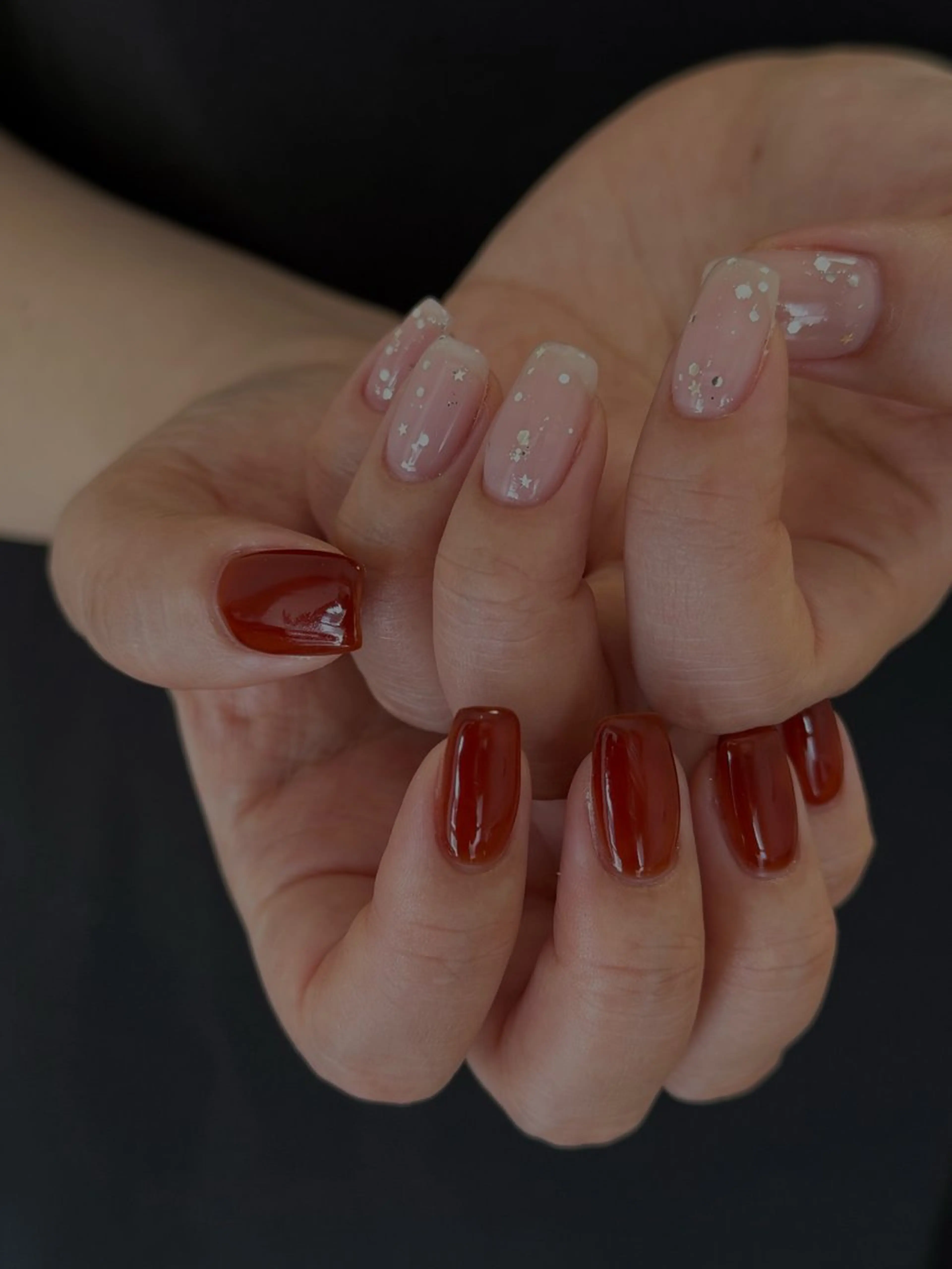 ネイル キラキラネイル ハンドネイル Black sheep.所属・Fujimori .のネイルデザイン