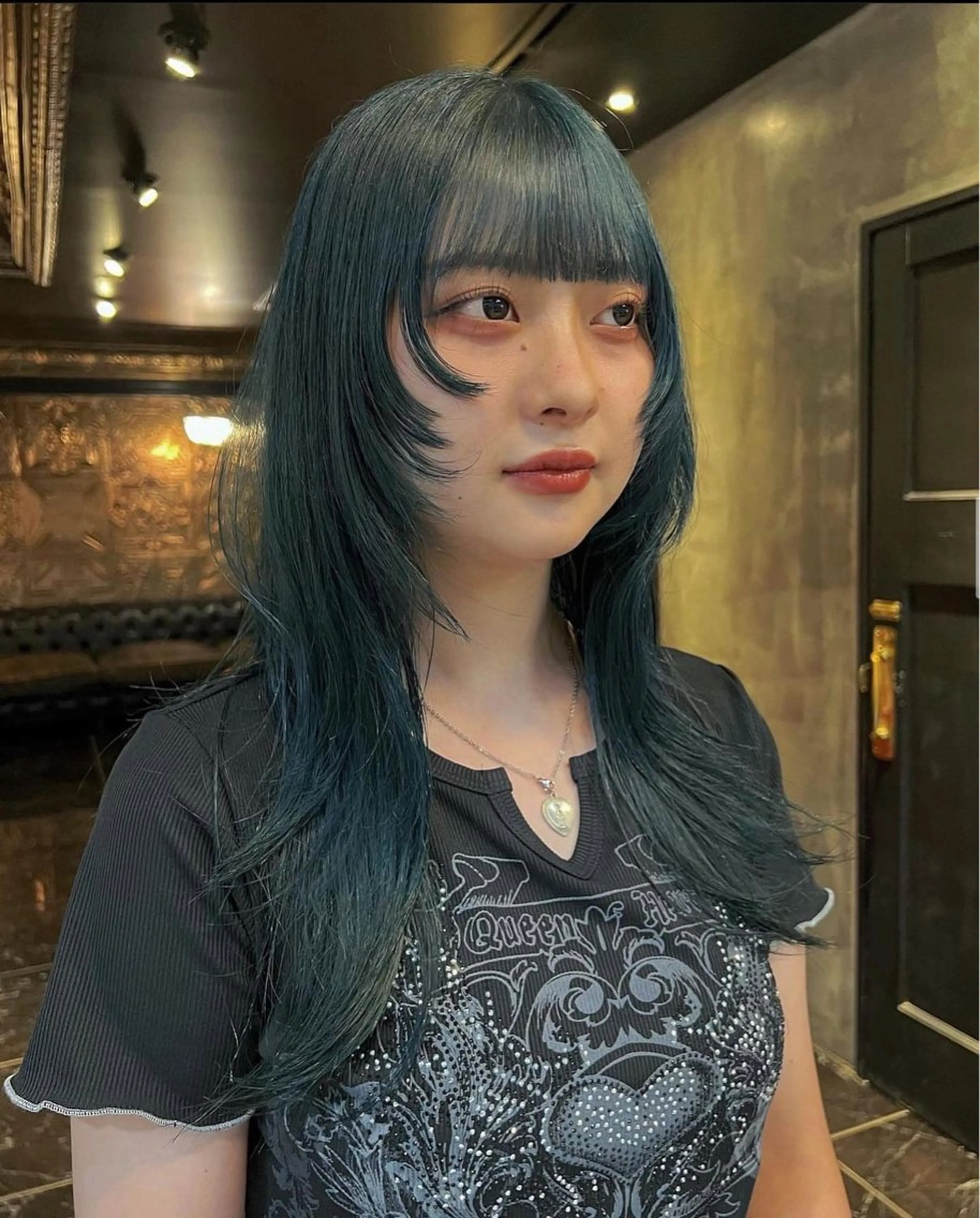 ロング カラー カット ヘアカラー haco＋所属・圧倒的デザイン力 店長🎨RENAのヘアスタイル