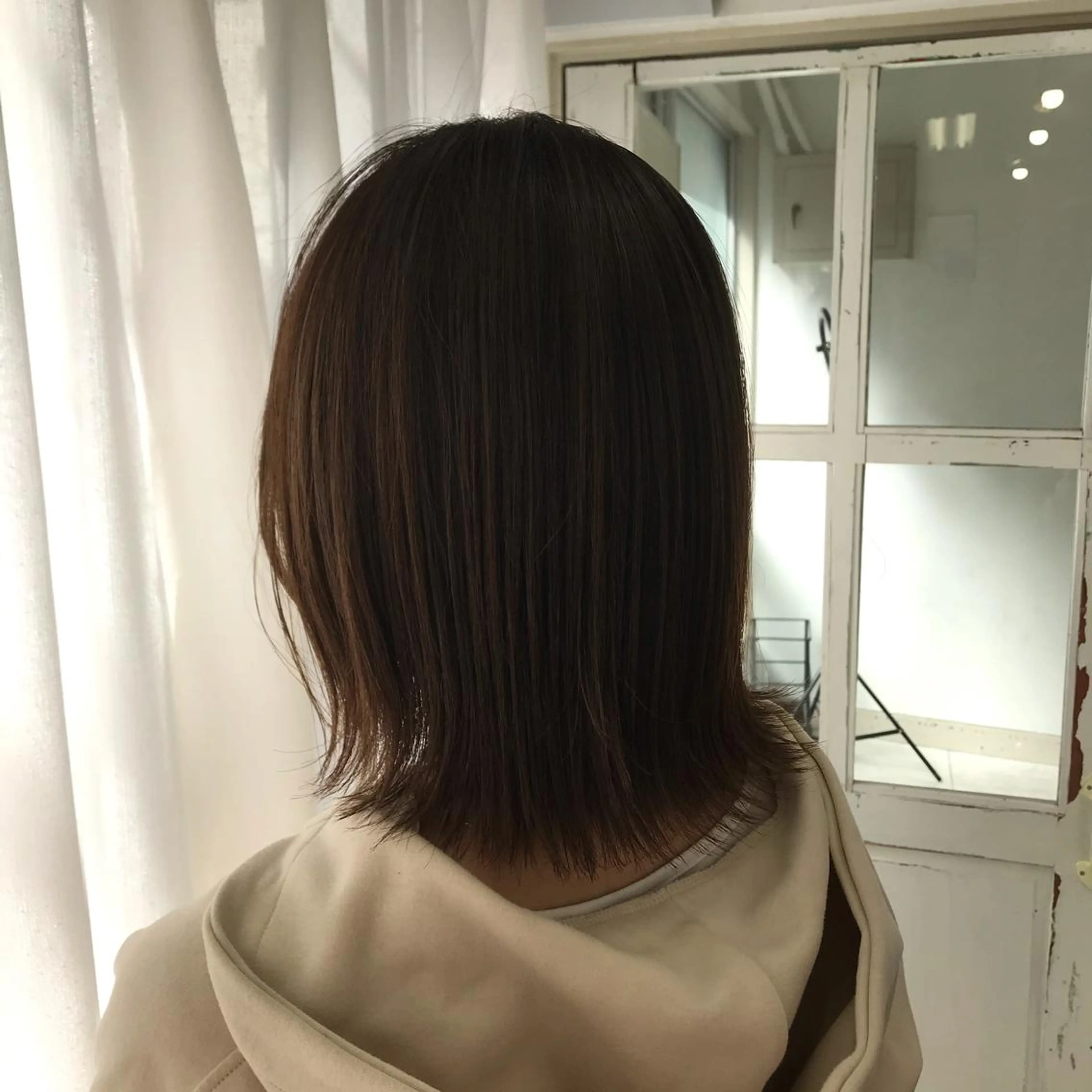 ミディアム カラー ボブ 外ハネヘア ていねい技術No.1 🌈諏訪 健太のヘアスタイル