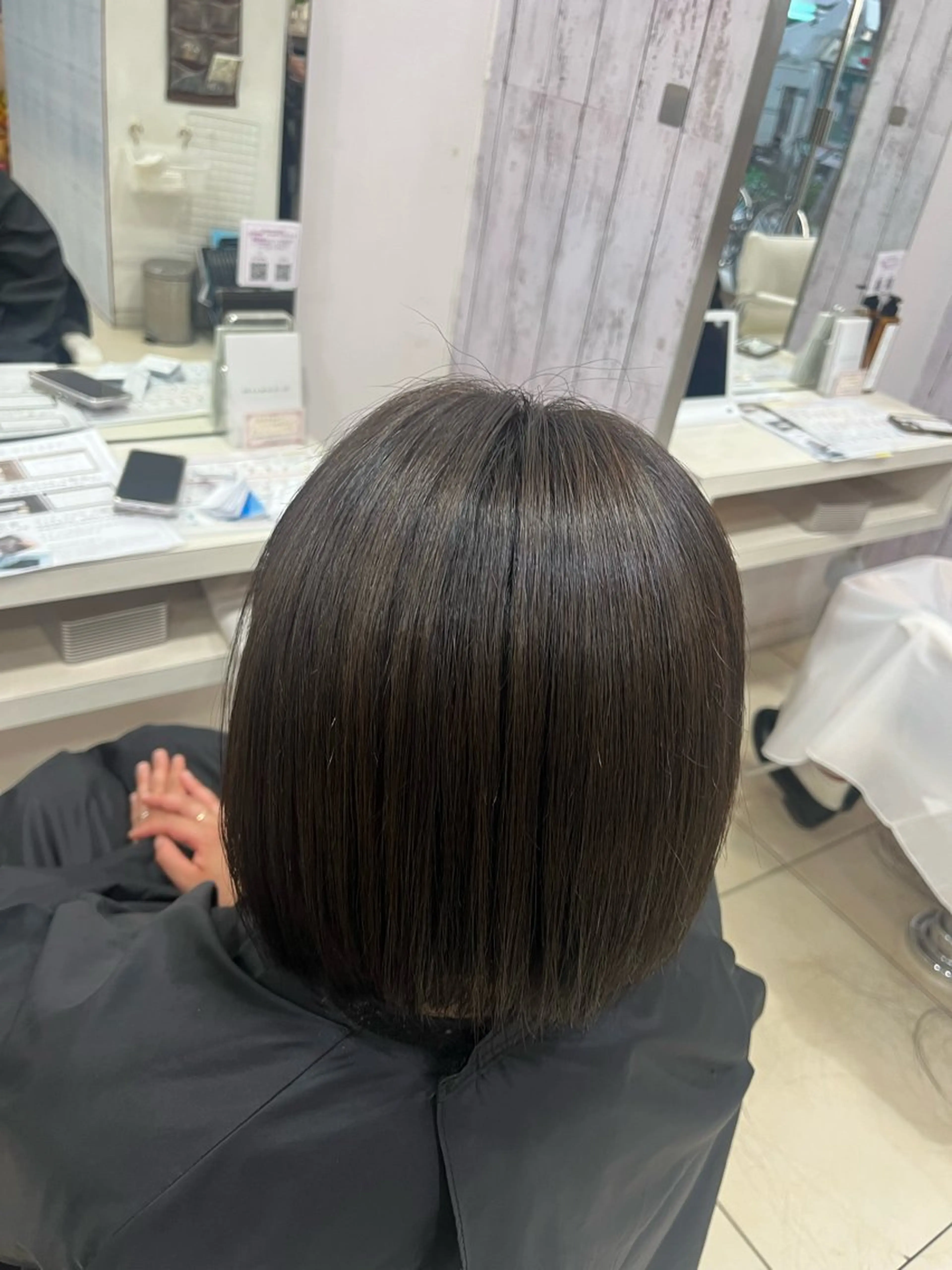 ミディアム 【髪質改善カラー】 あむ·. ⟡ 🖤のヘアスタイル