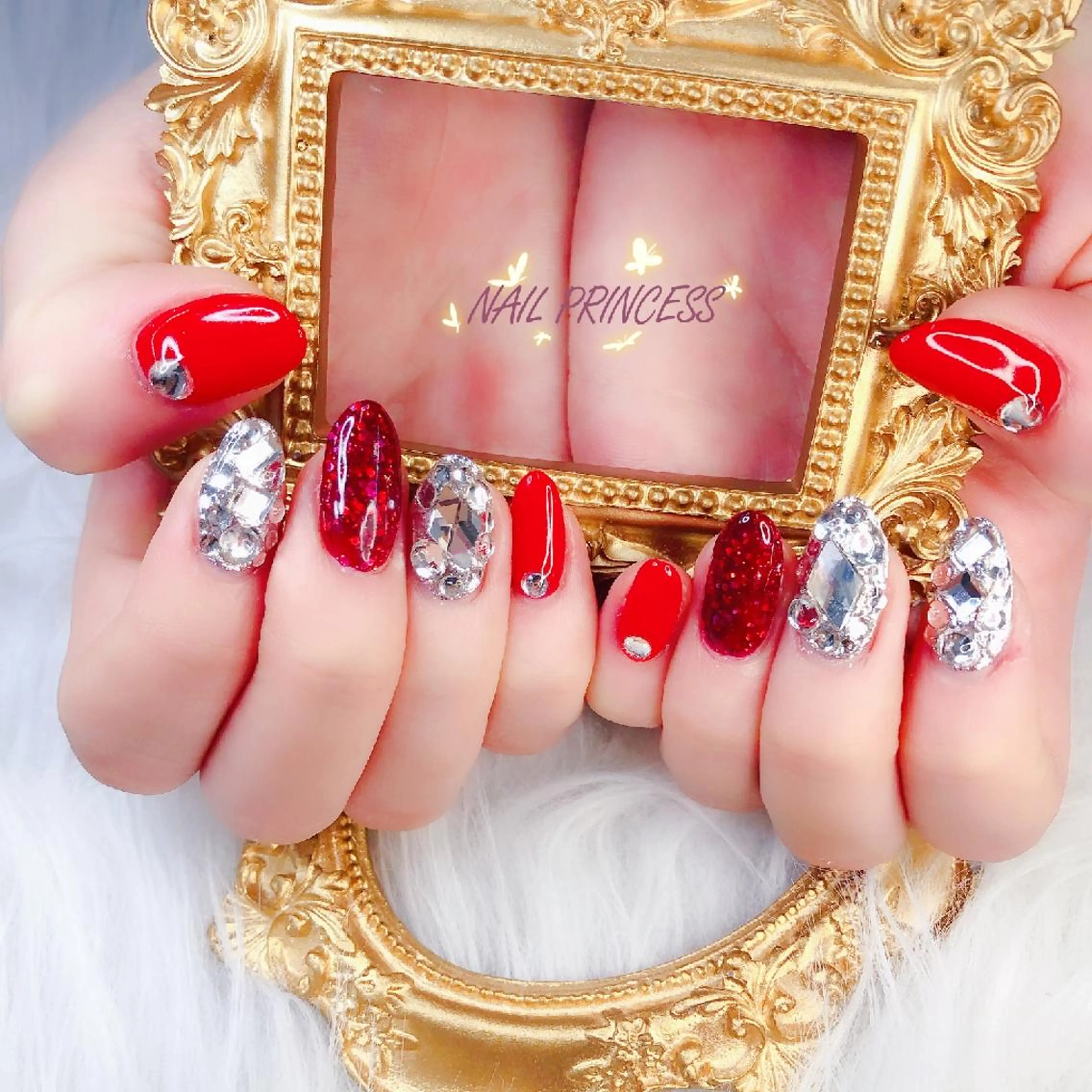 ネイル オーロラネイル ジェルネイル マグネットネイル シンプルネイル ブライダルネイル NailPrincess所属・princess スカルプ専門店のネイルデザイン