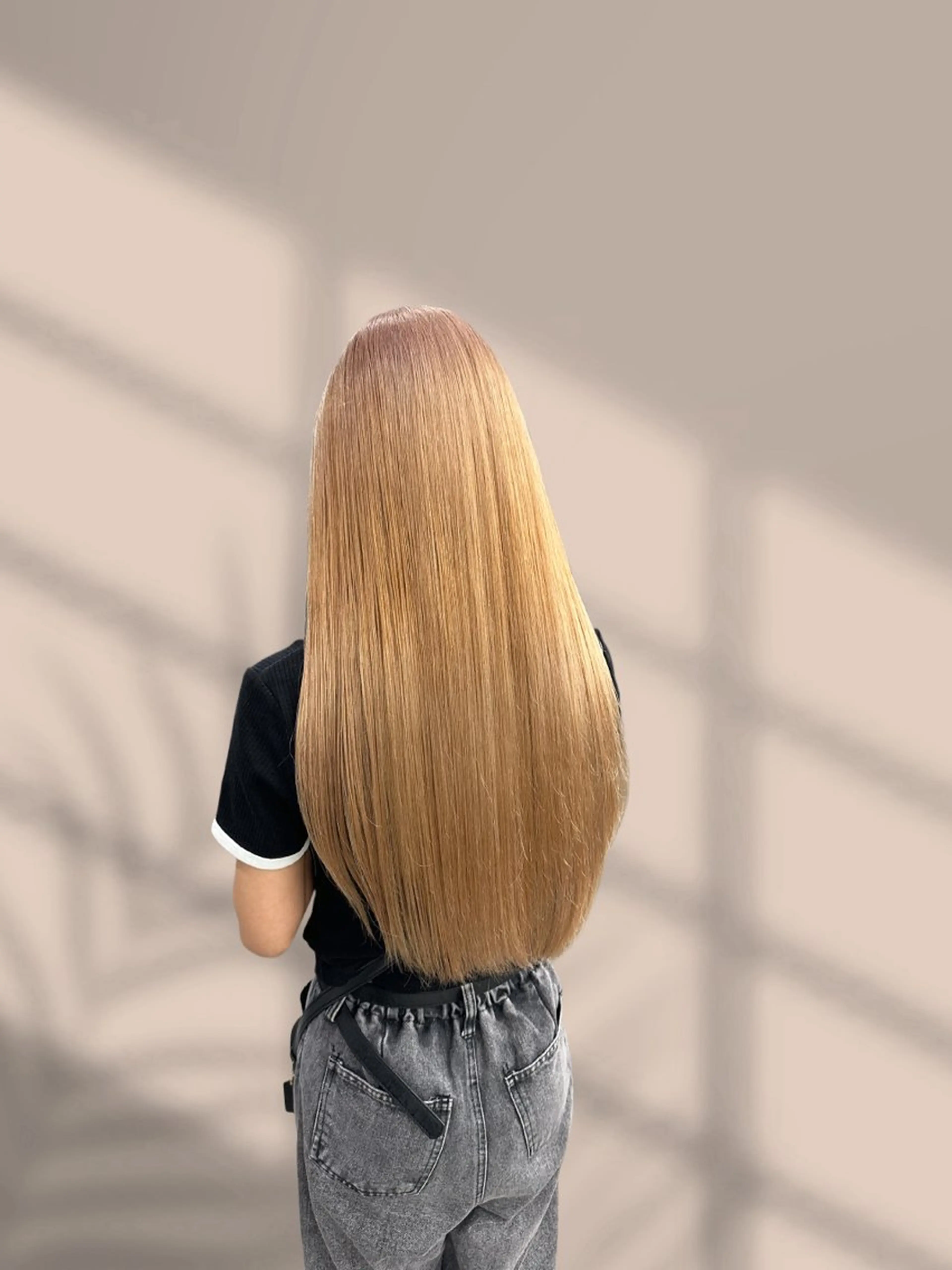 ロング カラー ヘアカラー トリートメント ヘアセット くすみミルクティー／ ブラウン🪡TOWAのヘアスタイル