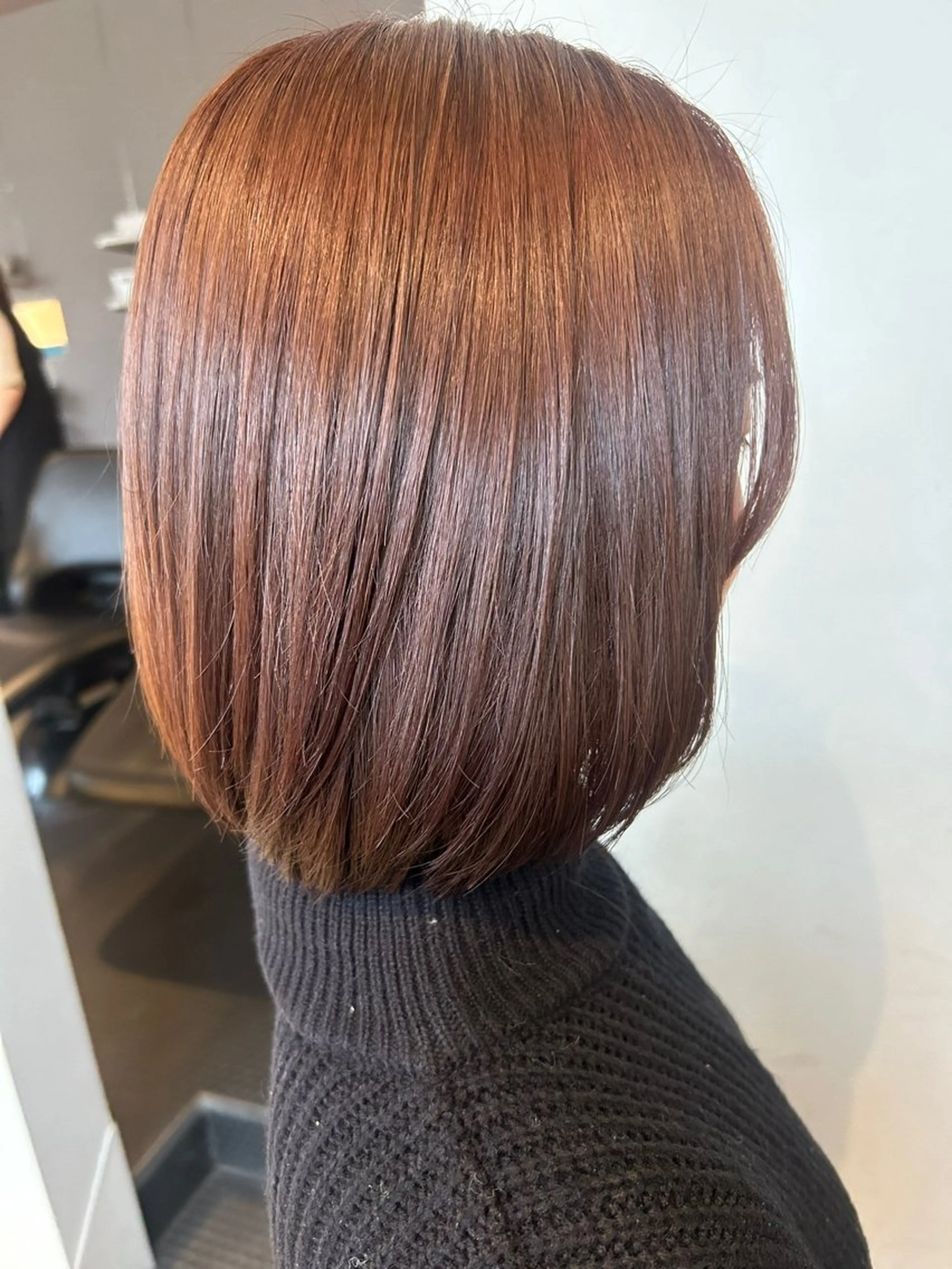 ショート ピンクブラウン こやもと もえのヘアスタイル