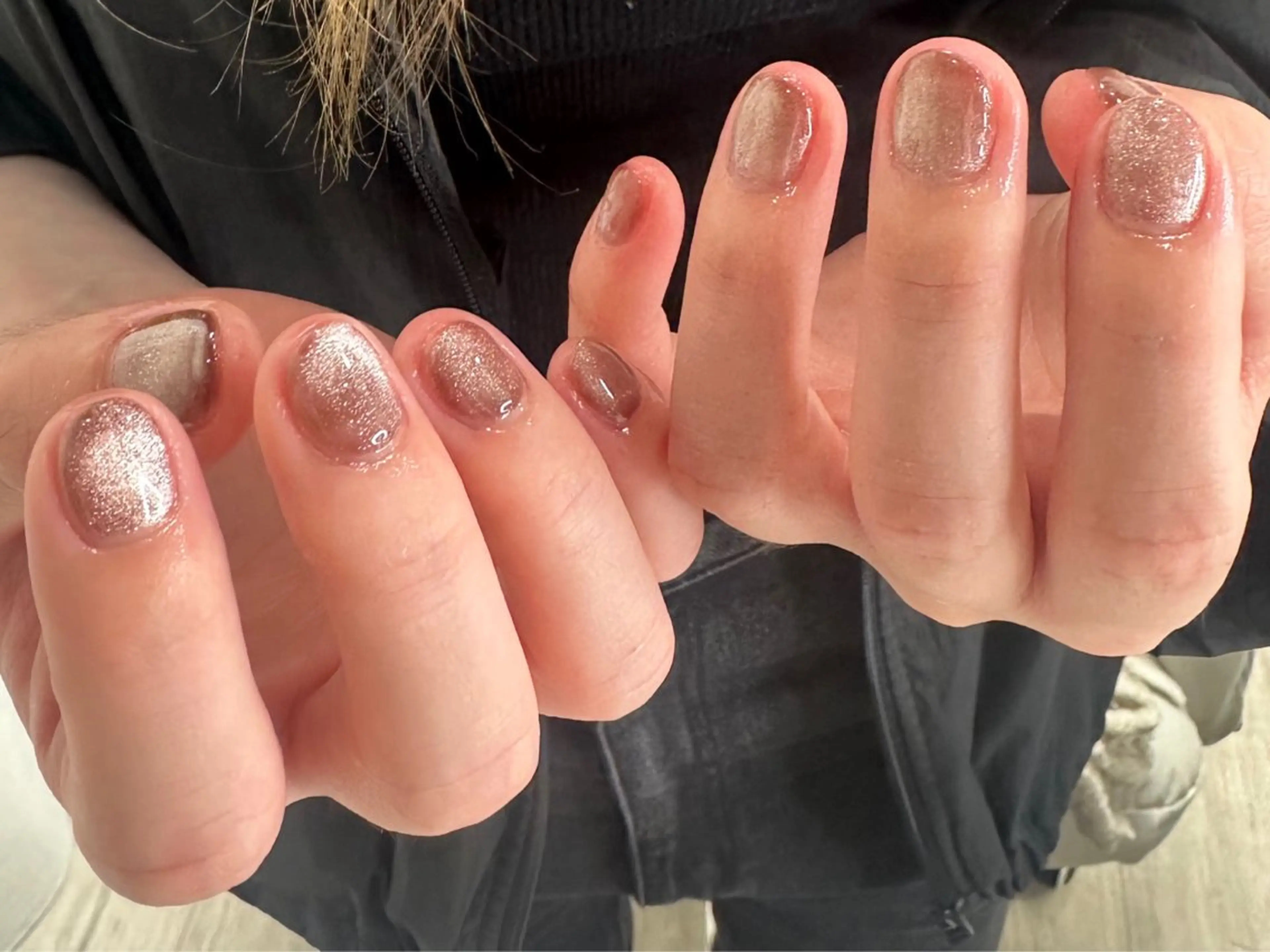 ネイル マグネットネイル マグネットワンカラー ワンカラーネイル Beauty Salon LUMIAS <ビューティーサロン ルミアス>所属・LUMIAS 🪽 Miyuki.のネイルデザイン