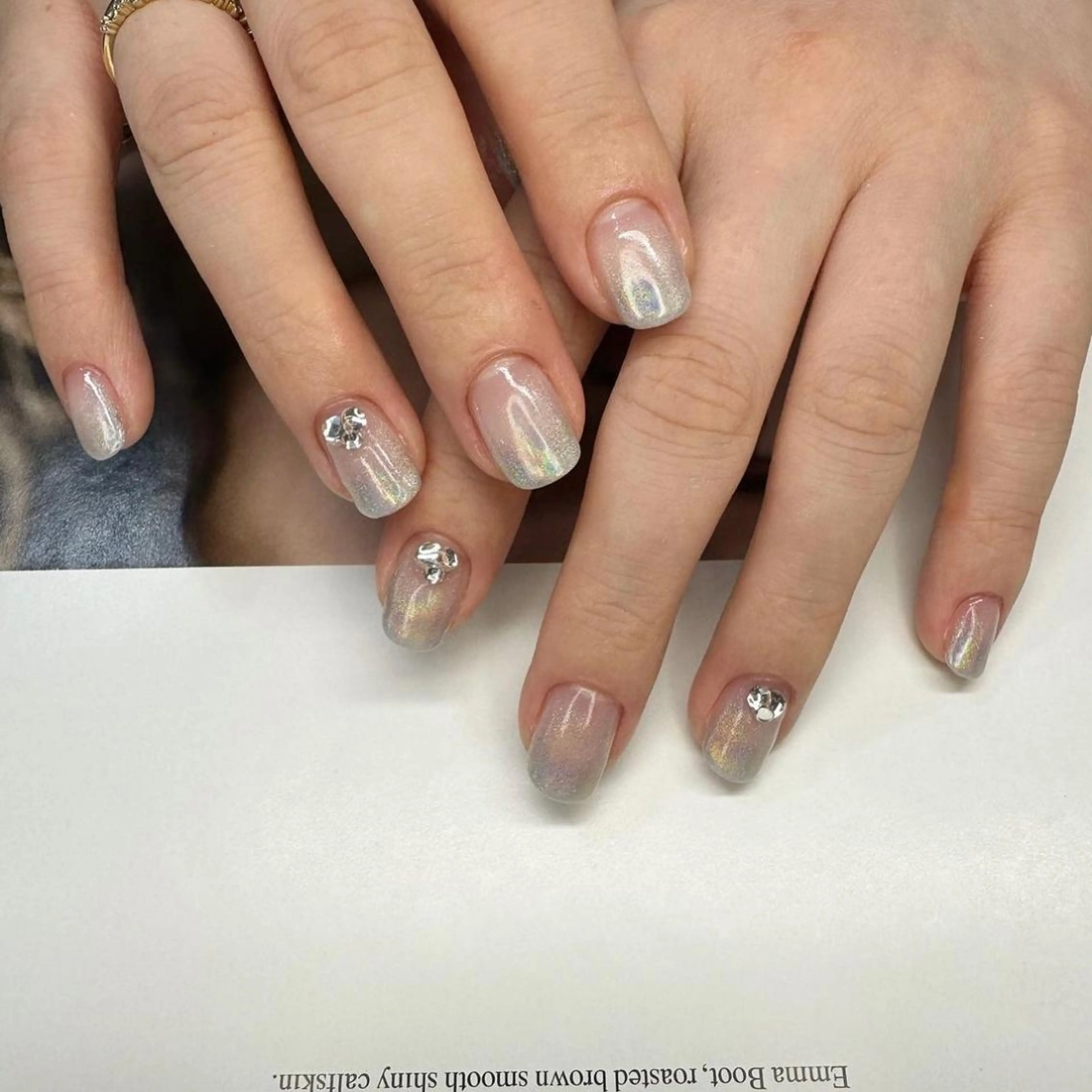 ネイル クリアネイル 氷ネイル・うるうるネイル キラキラネイル 韓国ネイル ミラーネイル 🪞KAPE NAIL 🪞のネイルデザイン